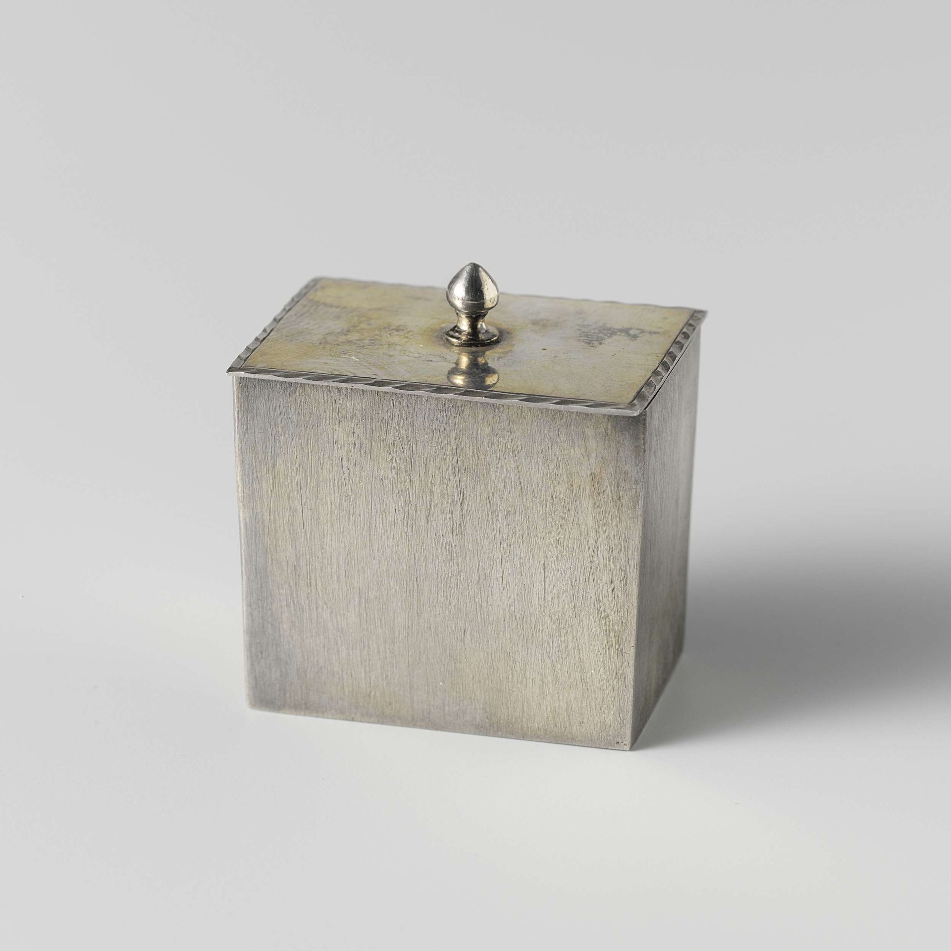 Two tea caddies and a mixing caddy by Willem van den Goorberg