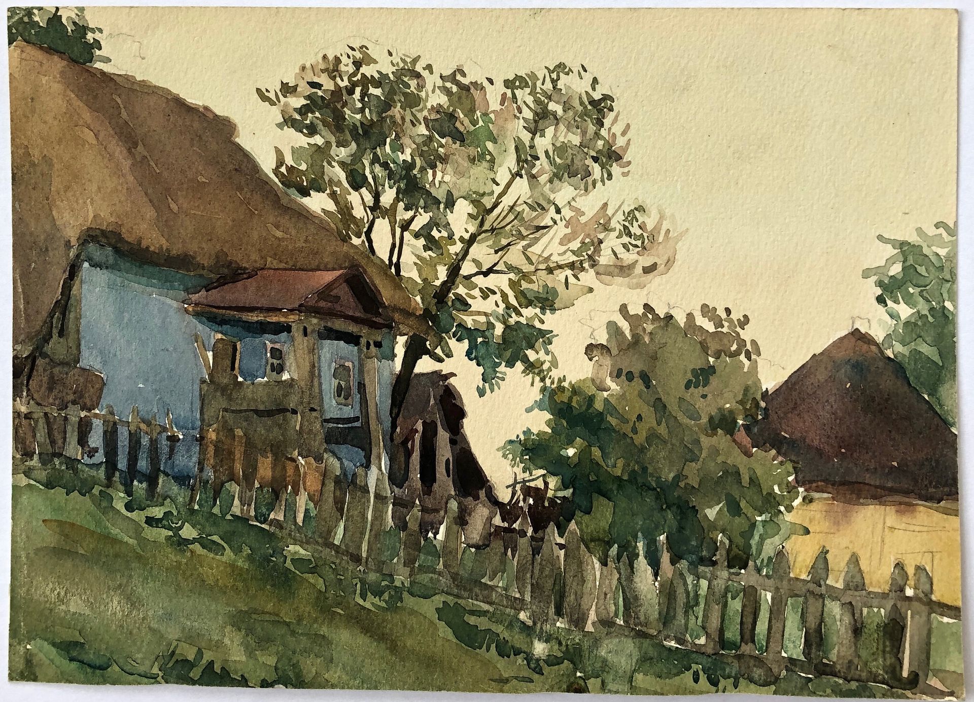 Blue house by Hryhorii Havrylenko