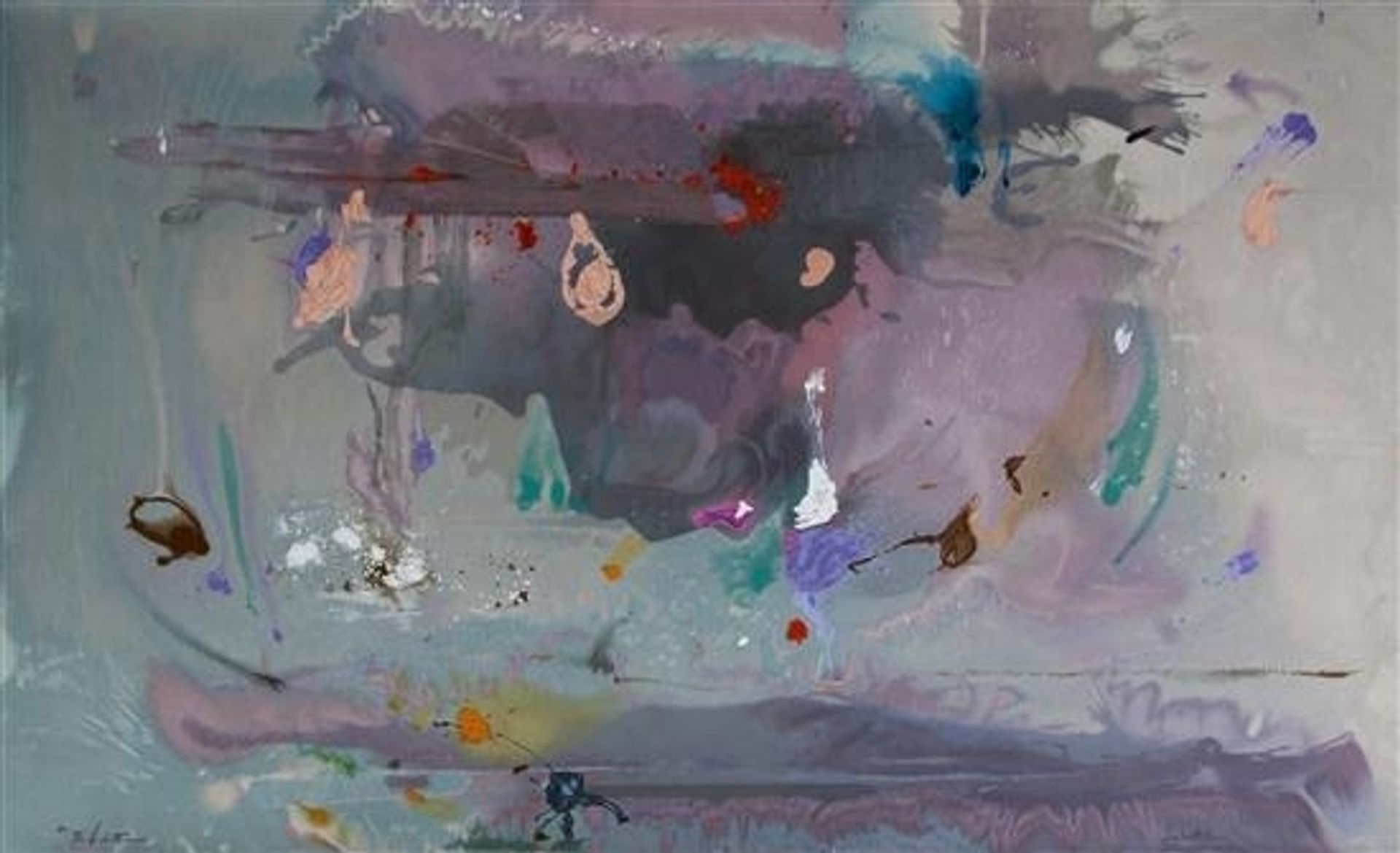 Grey Fireworks by Helen Frankenthaler