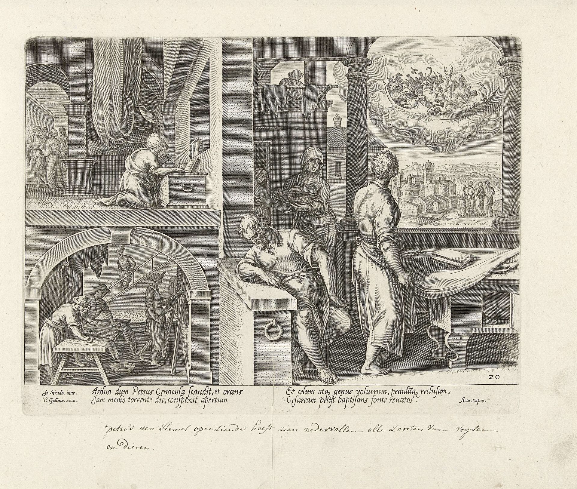 Visioen van de onreine dieren by Philips Galle