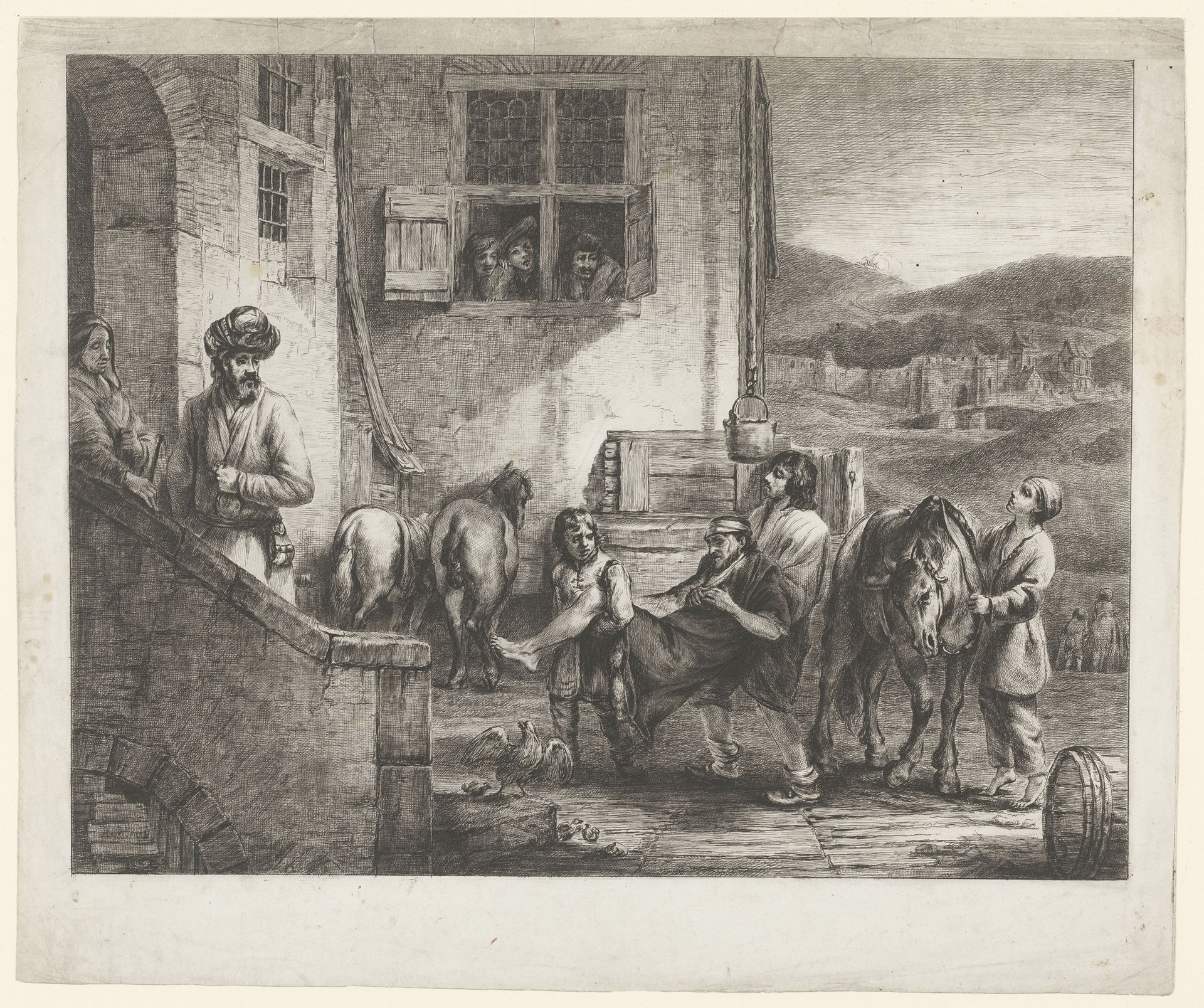 Barmhartige Samaritaan by baron Dominique Vivant Denon