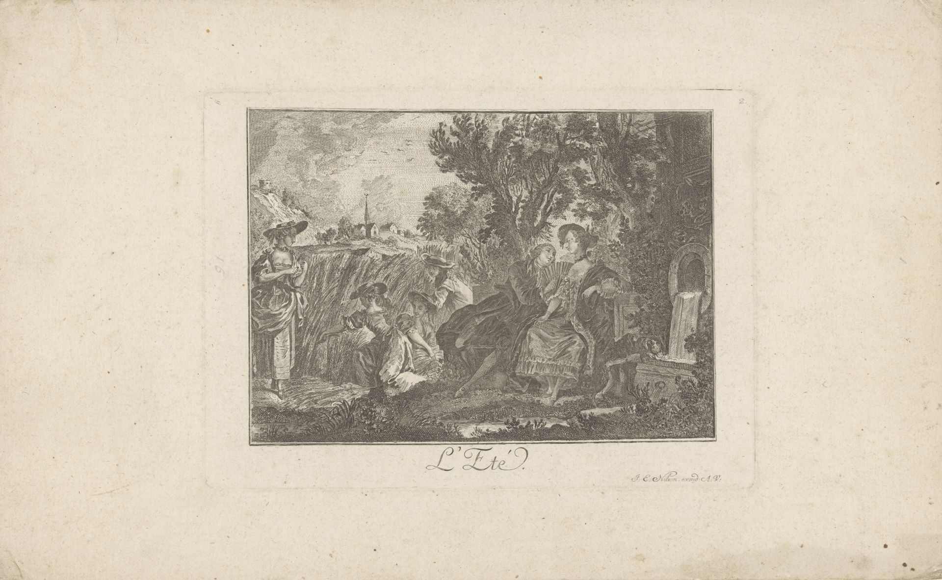 Zomer by Johann Esaias Nilson