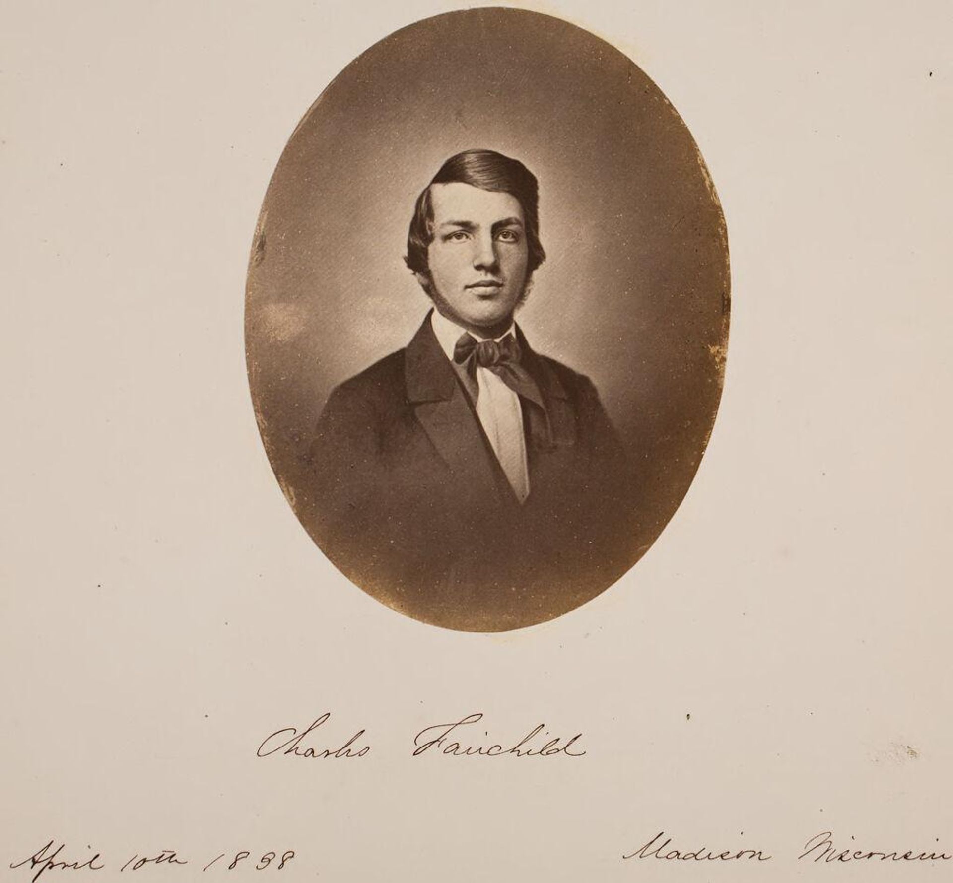 Charles Fairchild, Madison, Wisconsin (1838-1910) by John Adams Whipple