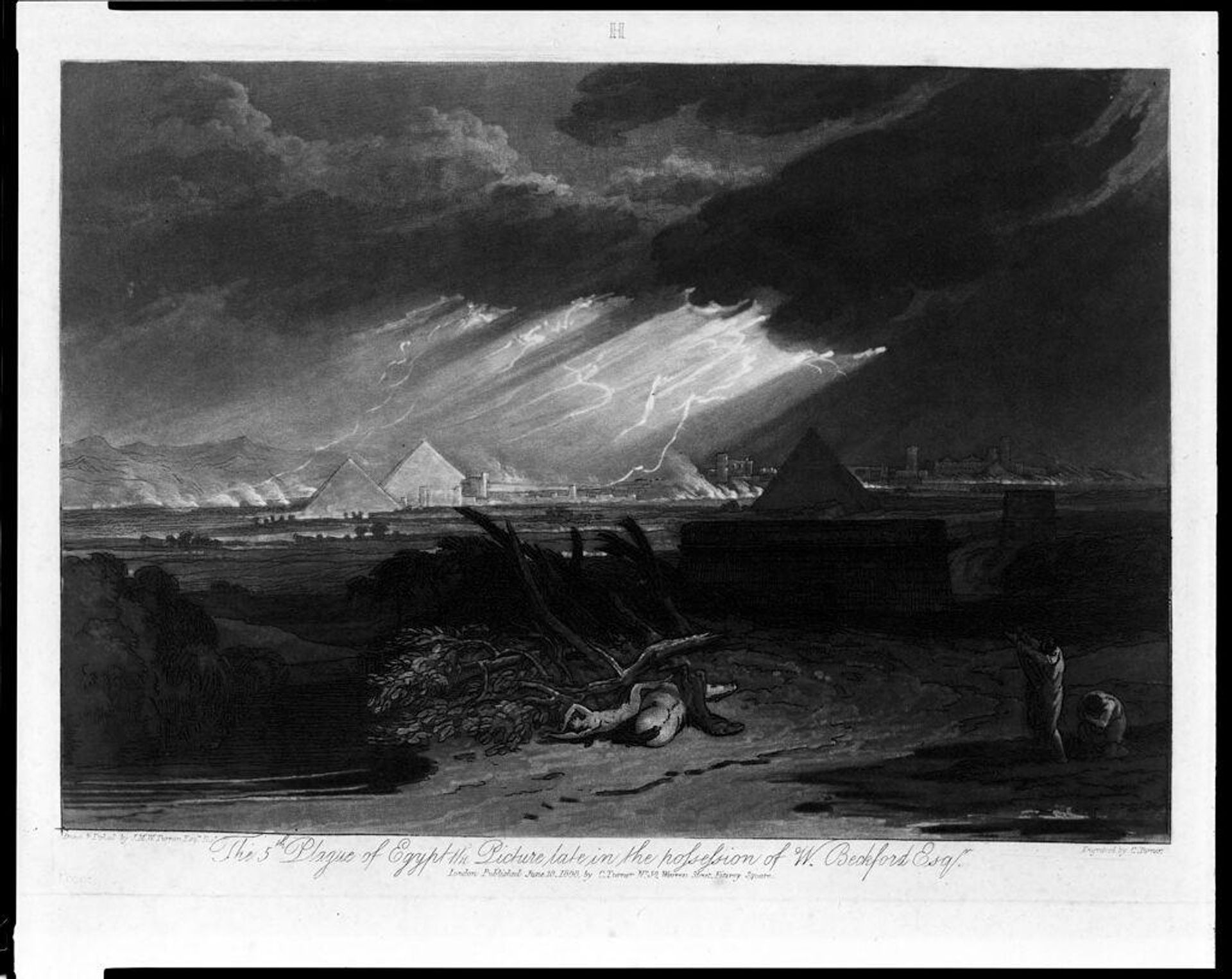 Fifth Plague of Egypt by Charles Turner