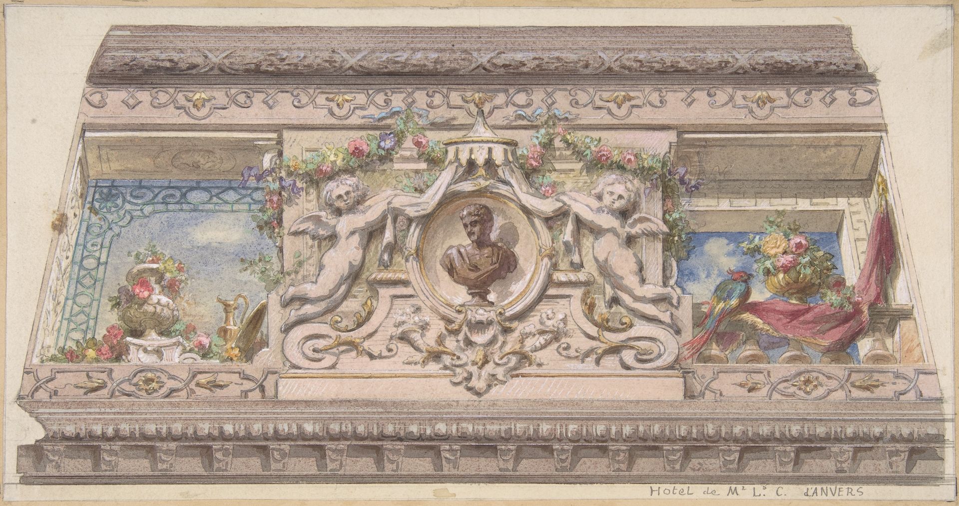 Design for Cove, Hôtel Cahen d'Anvers by Jules-Edmond-Charles Lachaise