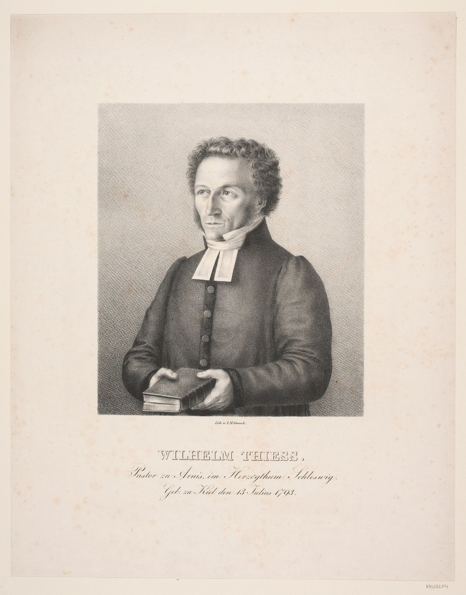 Sognepræst Wilhelm Thiess by Johann Martin Graack