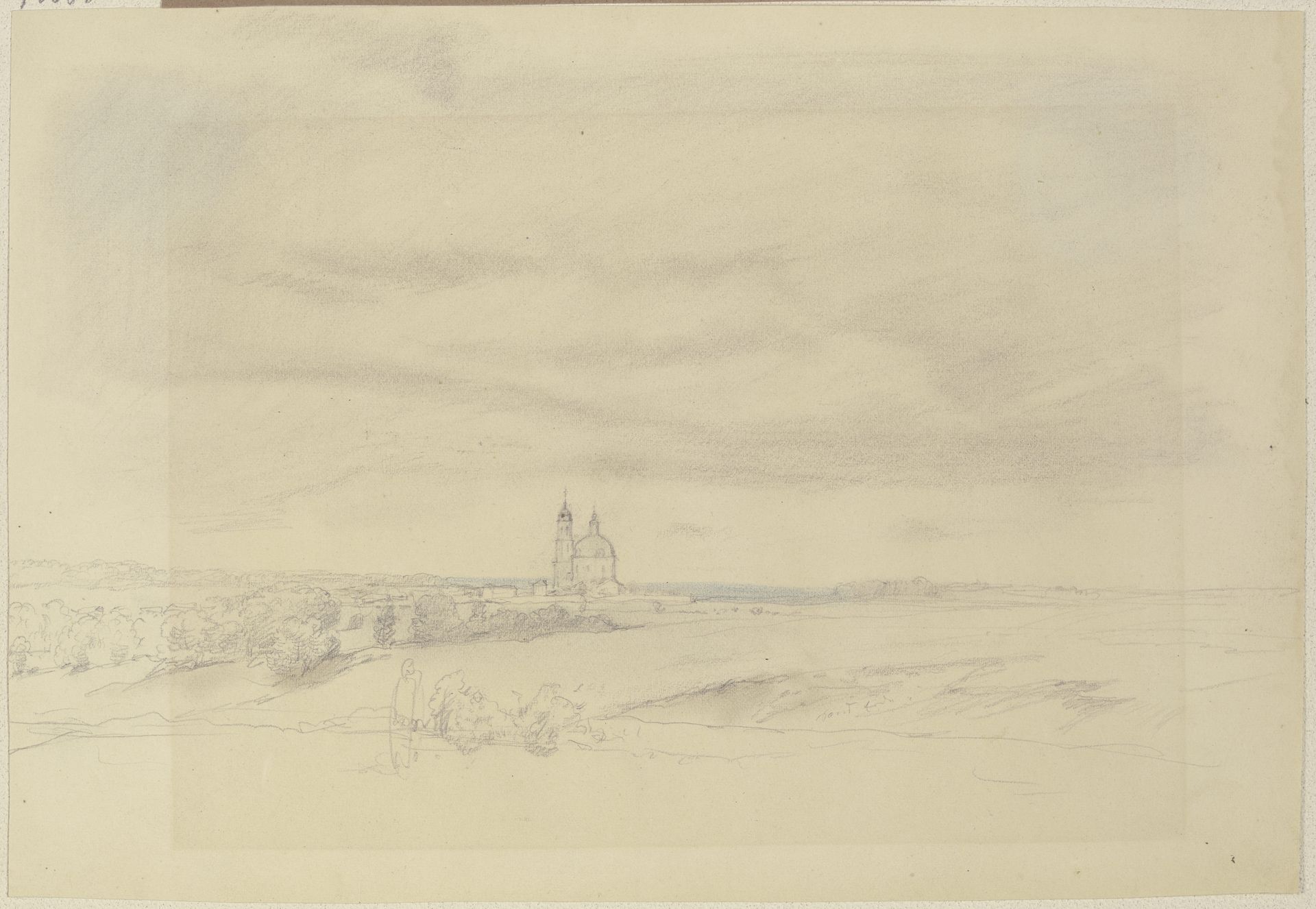 Ansicht einer in Russland gelegenen Landschaft mit einer Kirche by Wilhelm Amandus Beer