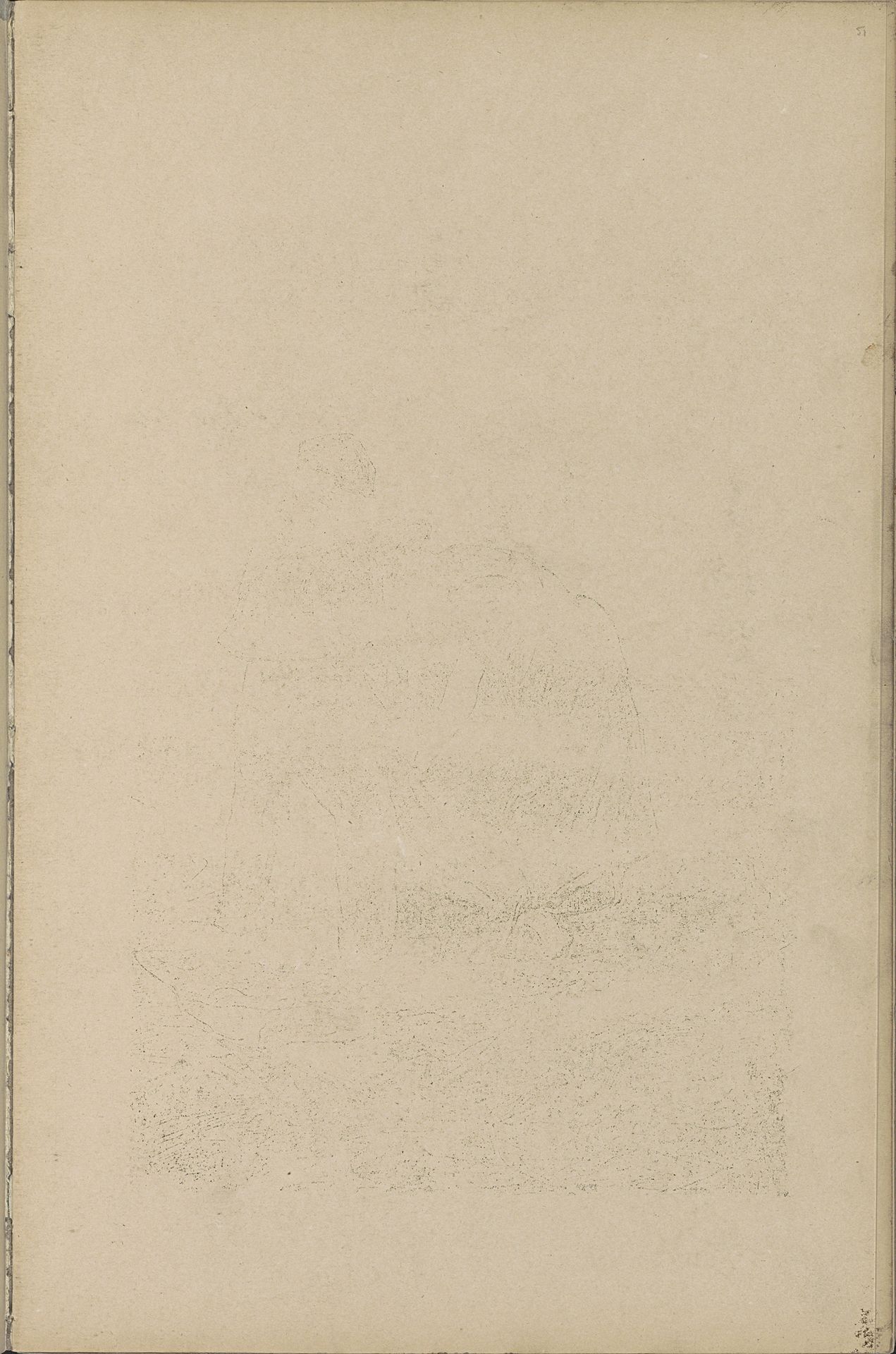 Abklatsch van een tekening by Willem Witsen