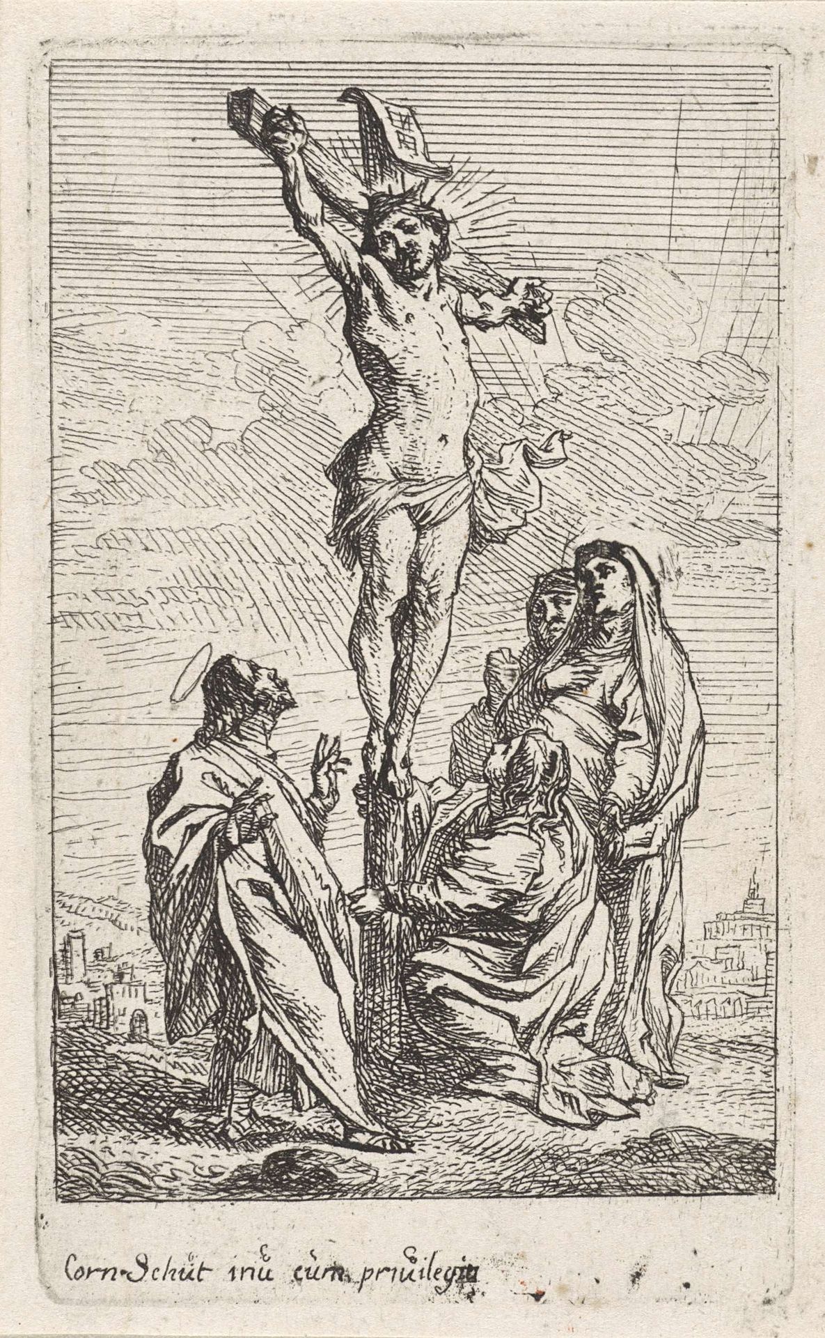 Kruisiging van Christus by Cornelis Schut