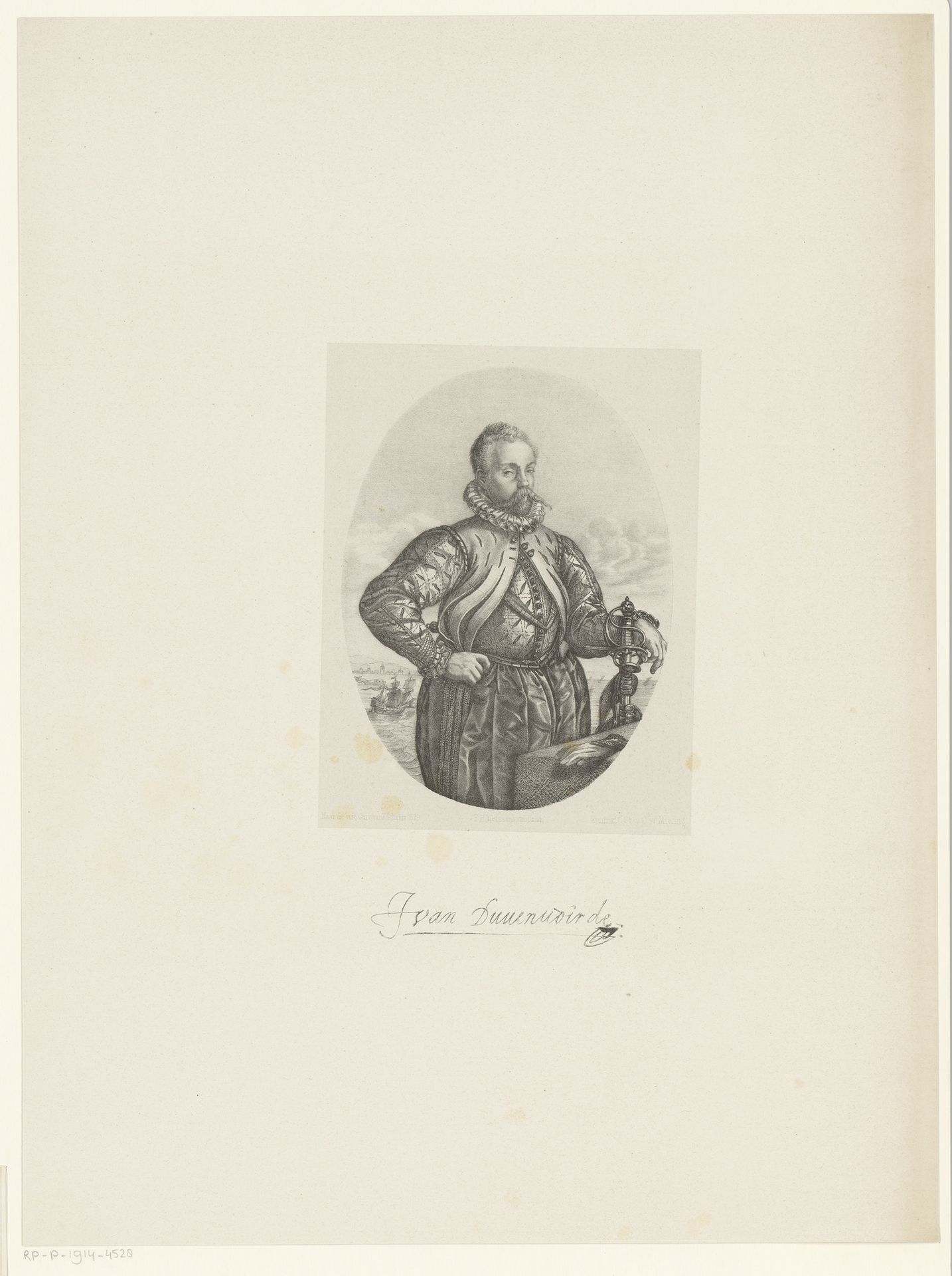 Portret van Johan van Duvenvoorde by Frederik Hendrik Weissenbruch