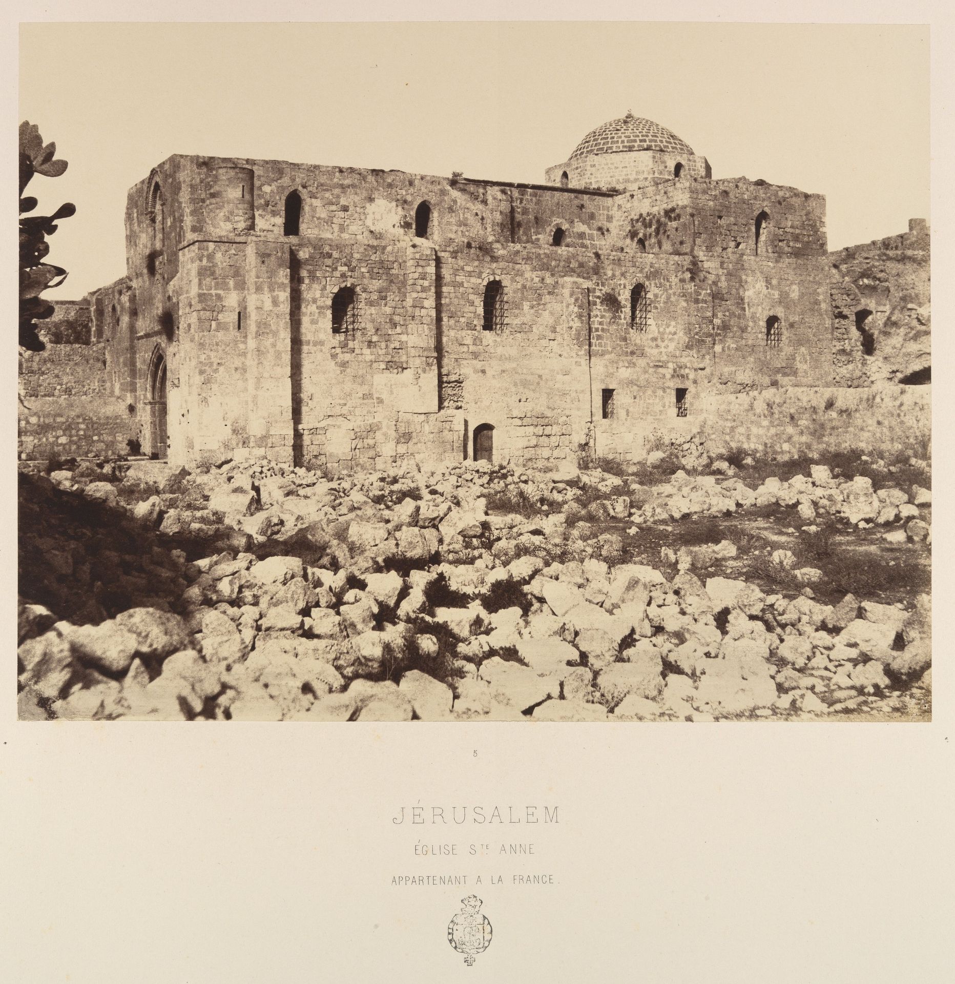 Jérusalem. Église Ste Anne appartenant à la France by Louis de Clercq
