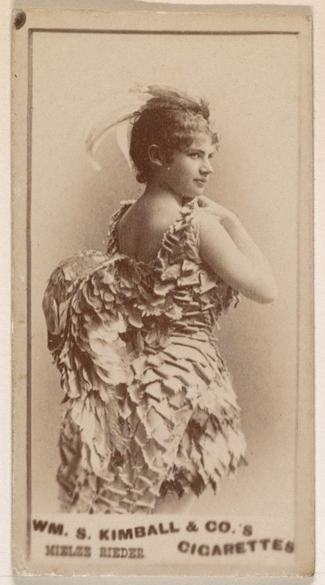 Mieles Rieder, from the Actresses series (N203) issued by Wm. S. Kimball & Co. by William S. Kimball & Company
