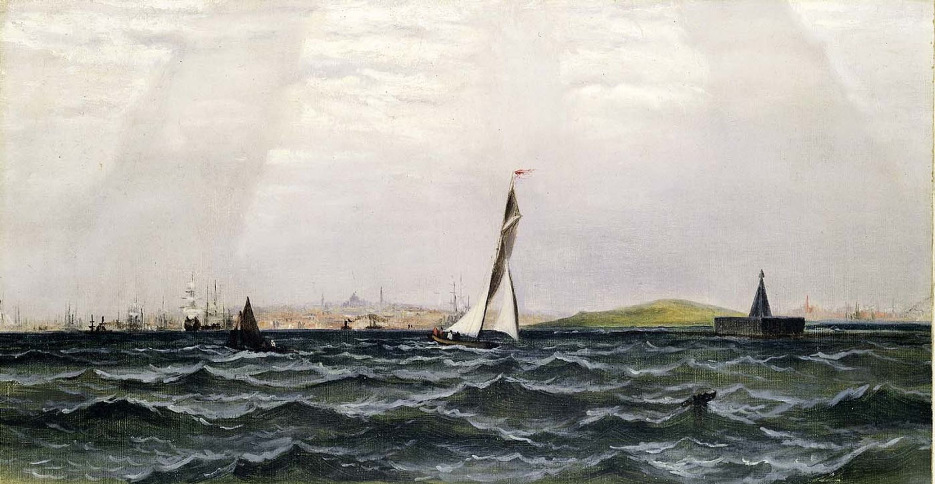 Untitled (Harbor Scene) by James Hamilton