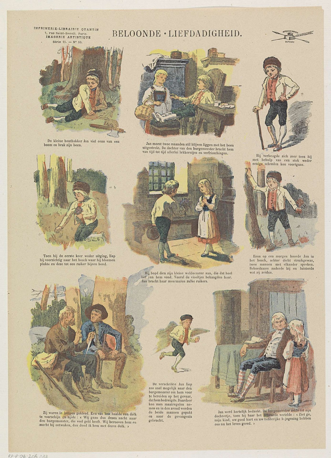 Beloonde liefdadigheid by Albert Quantin