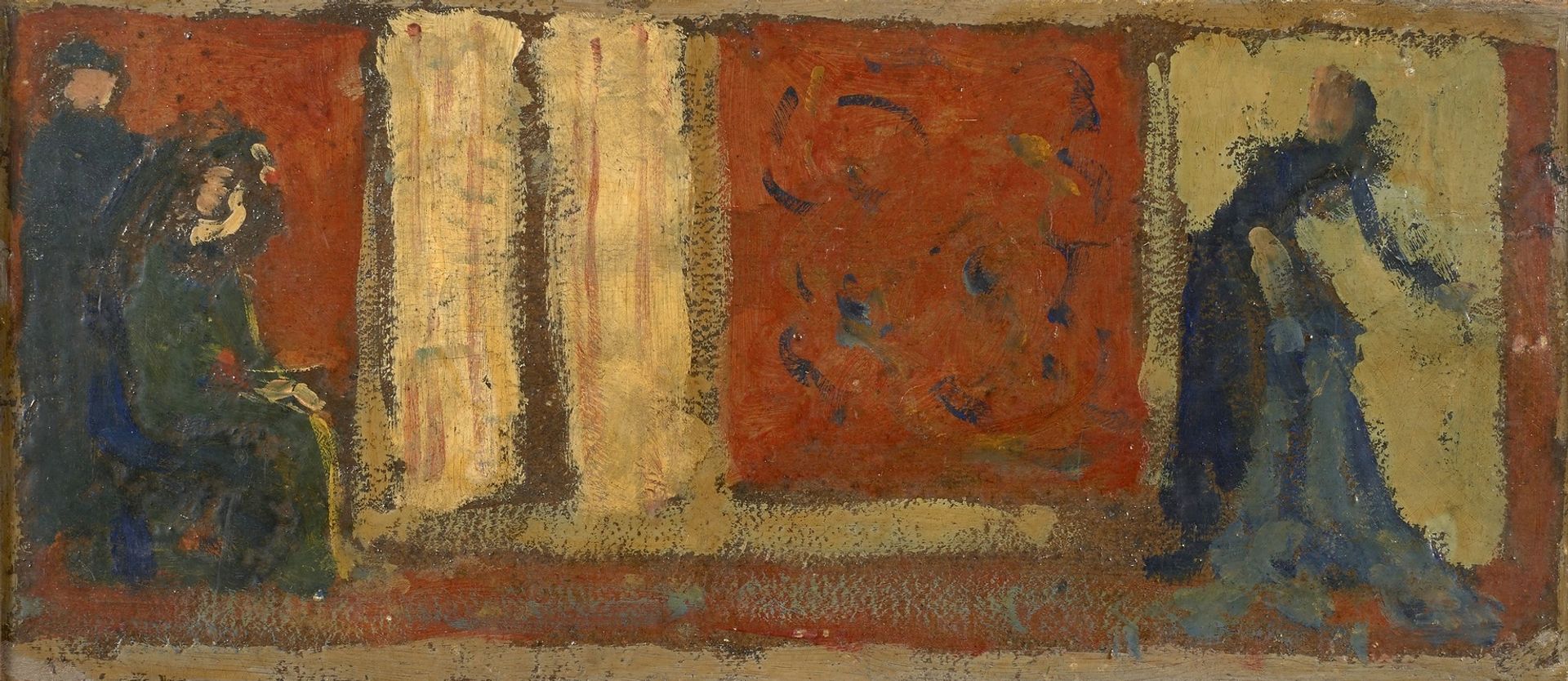 Étude pour l’un des dessus-de-porte de Monsieur et Madame Paul Desmarais, L’Atelier de couture by Édouard Vuillard