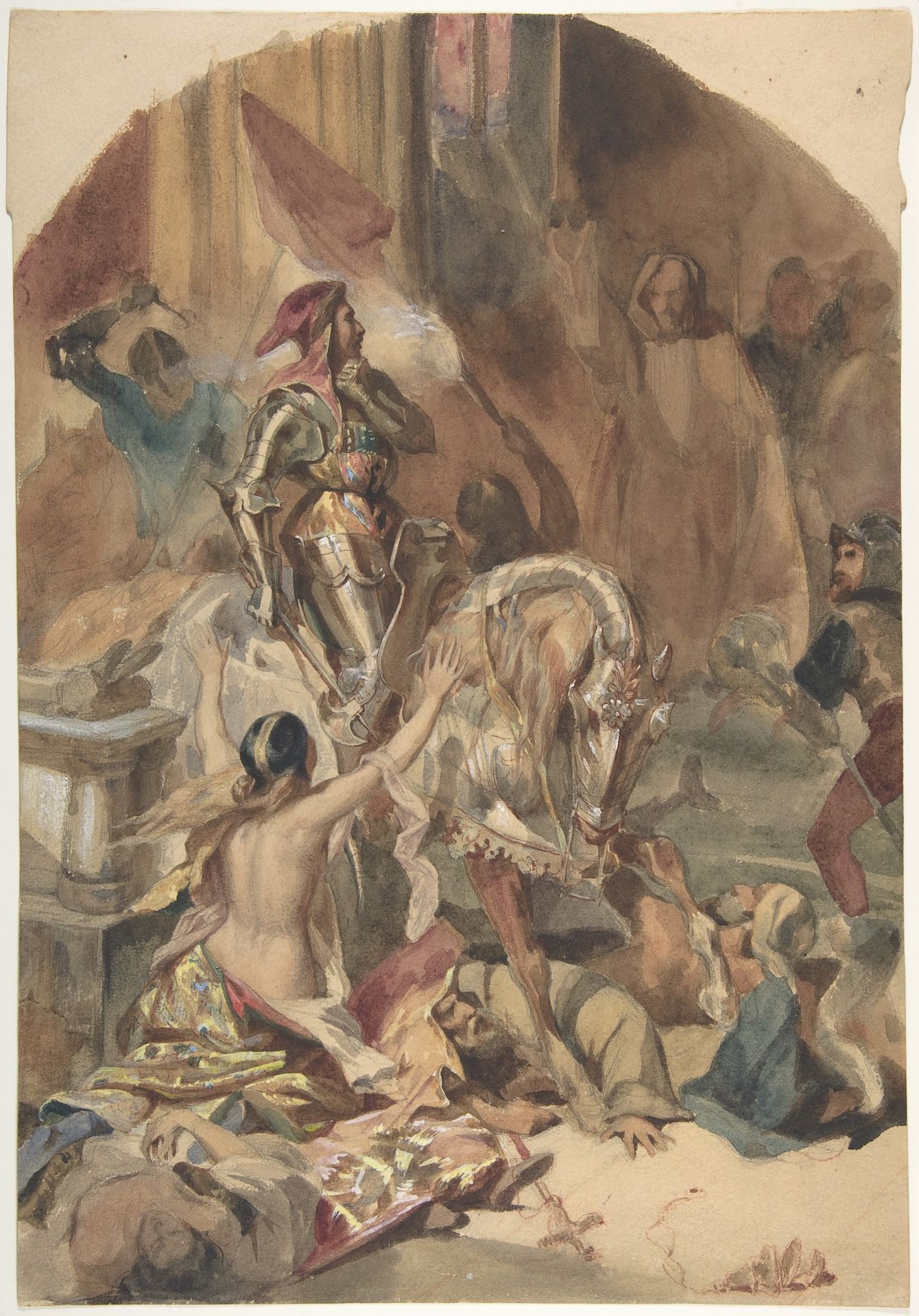 Massacre de Nesle (1472) by Edouard-Alexandre Odier