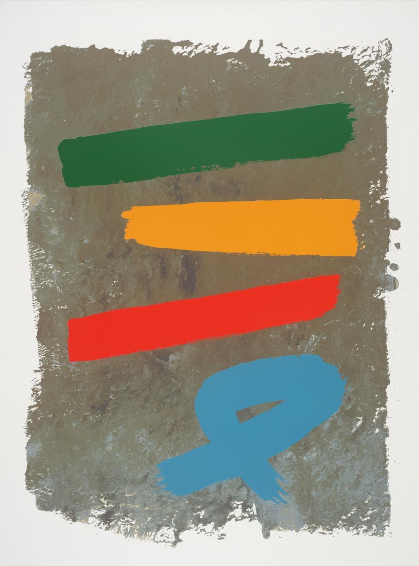 Three and Blue Loop by Jack Bush