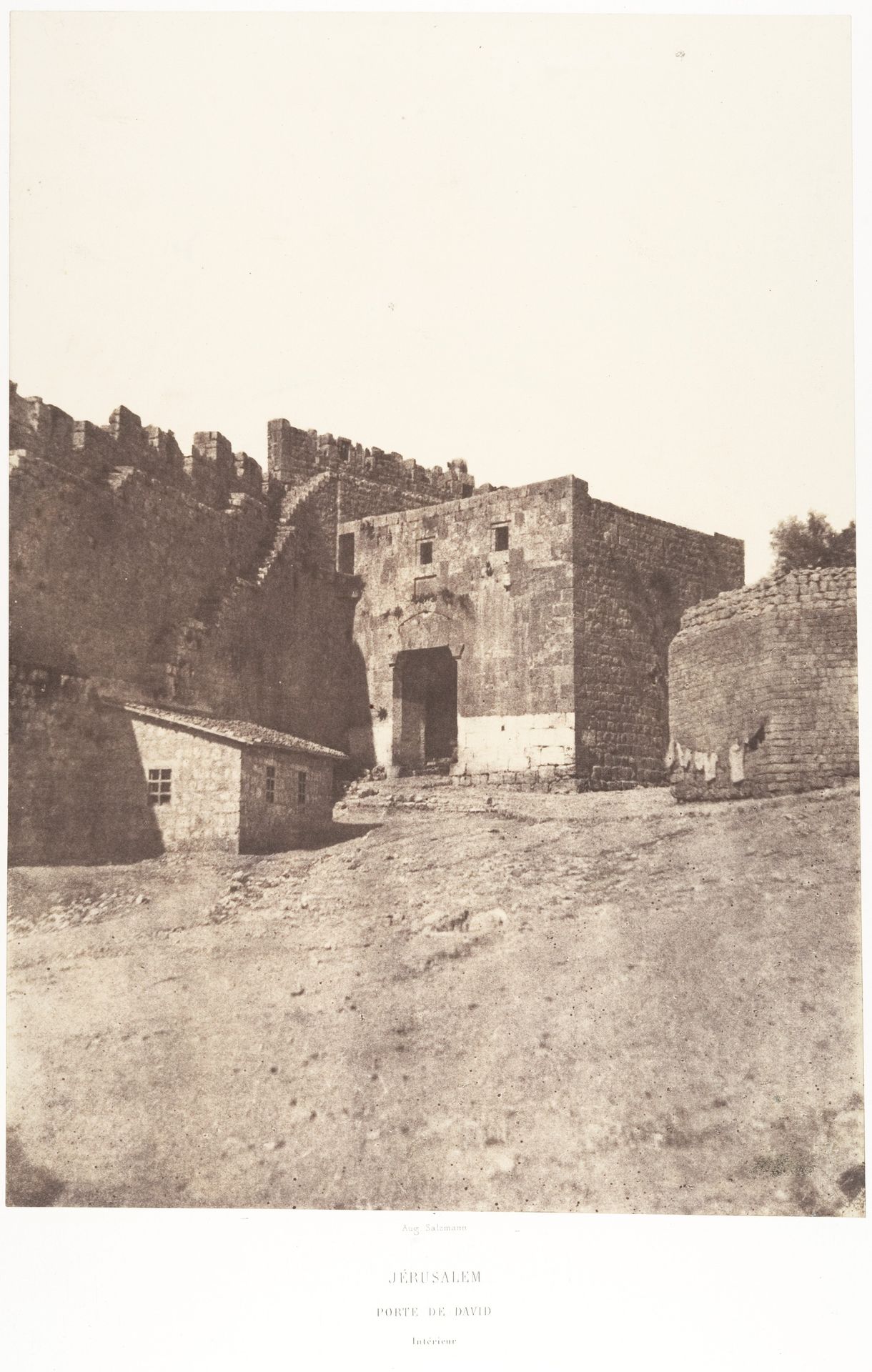 Jérusalem, Porte de David, Intérieur by Auguste Salzmann