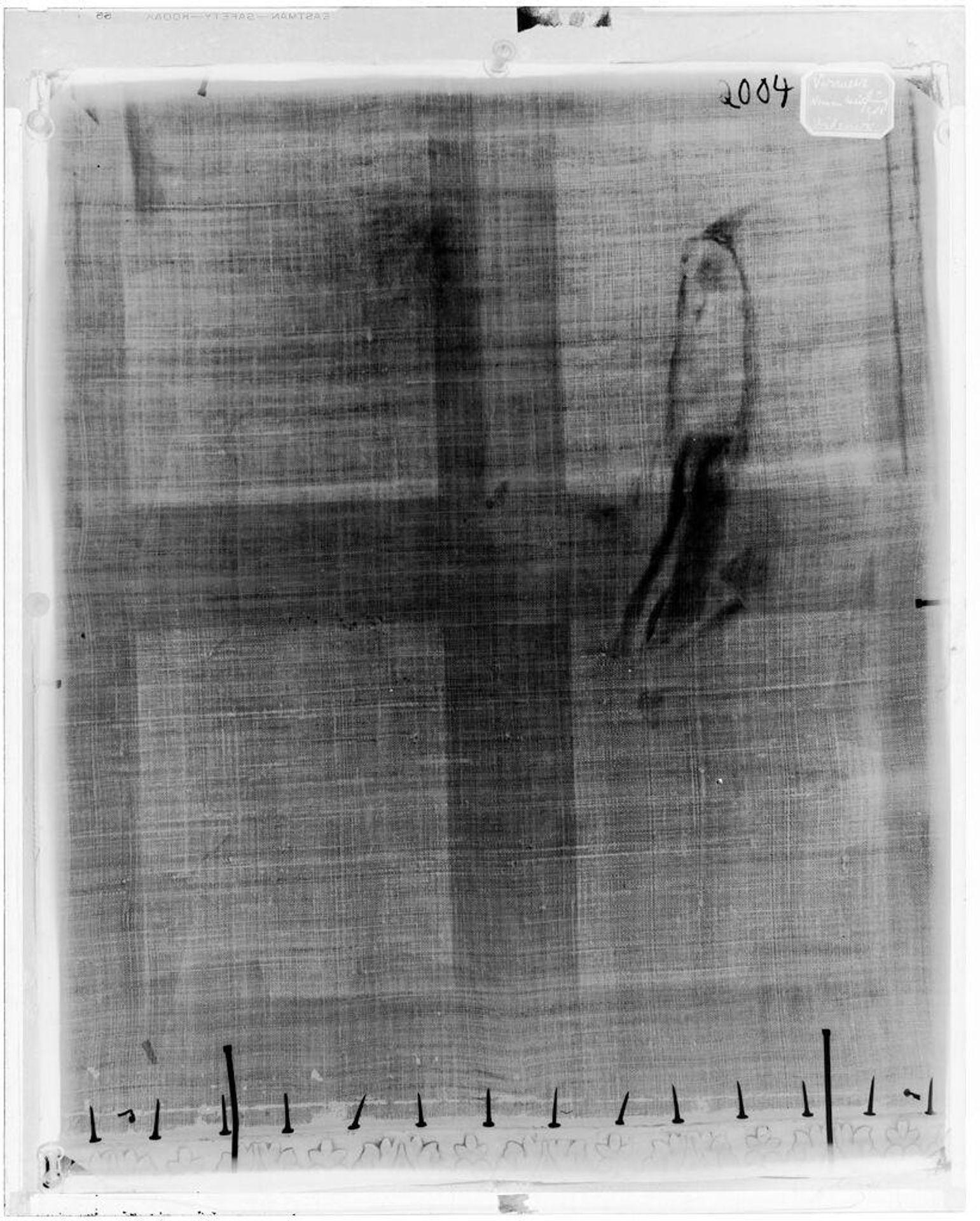 X-radiograph(s) of "Woman Weighing Gold" by Artist of original: Jan Vermeer