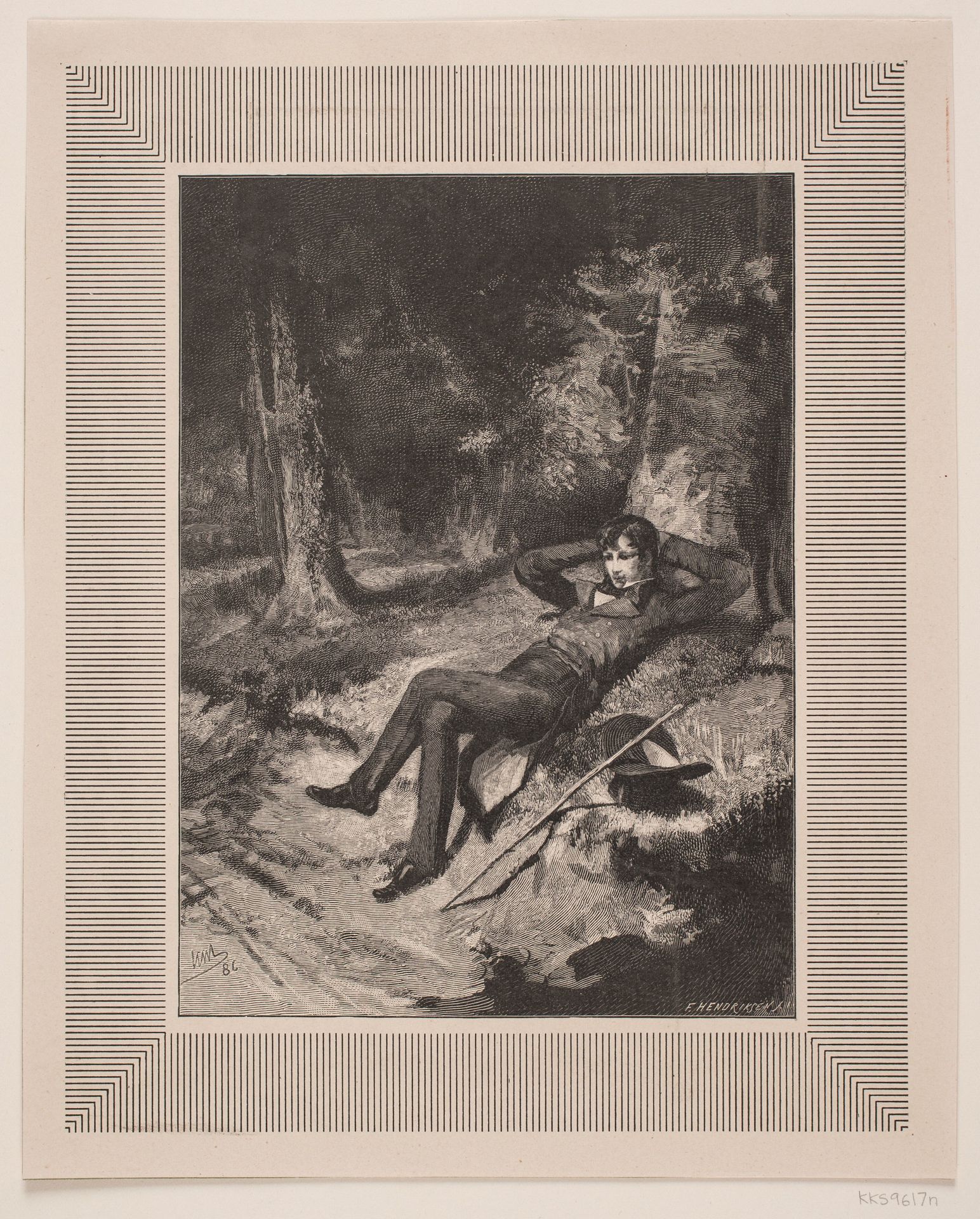 Illustration til C. Hauch, "Den Elskede" by Anonymous
