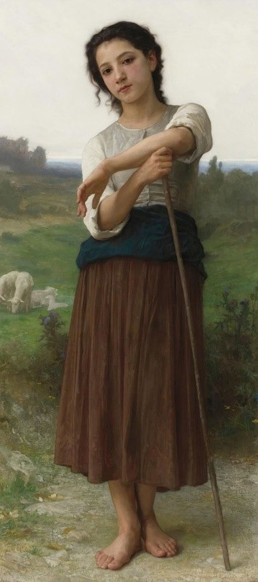 Jeune bergère debout by William Bouguereau