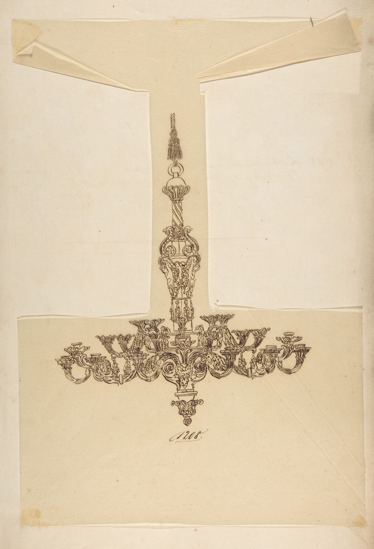 Design for a Chandelier by Anonymous
