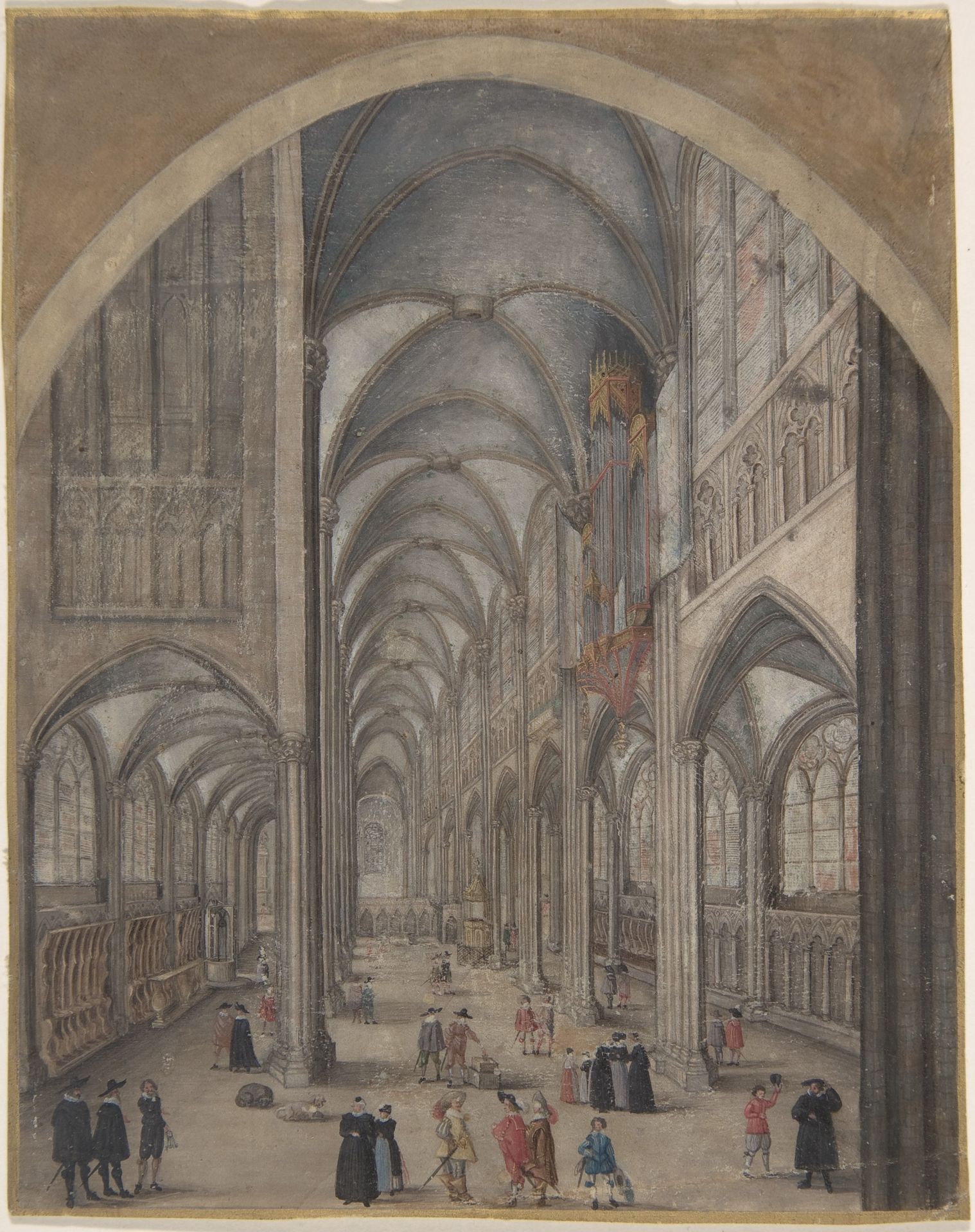 Interior of Strasbourg Cathedral by Jacob van der Heyden