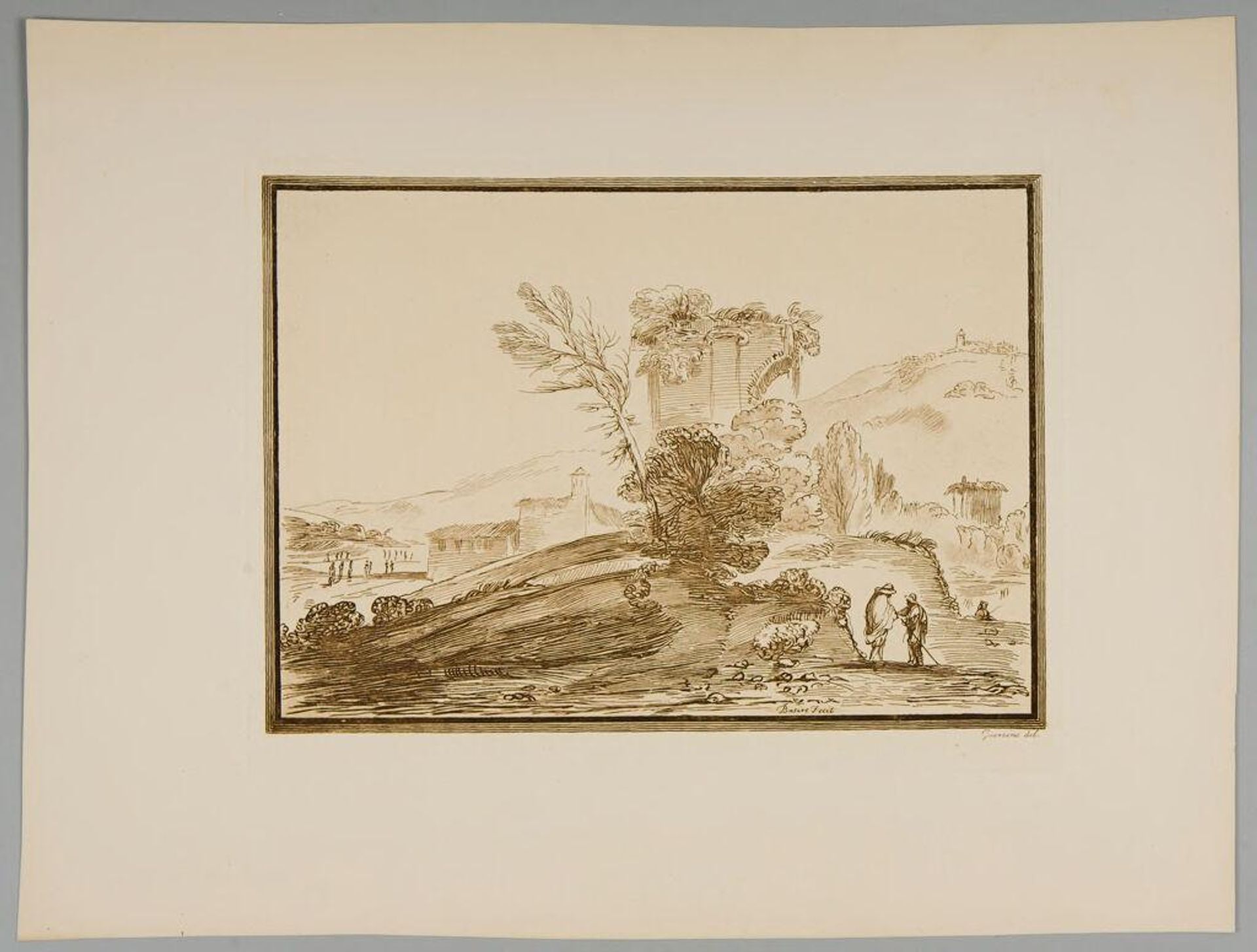 Landscape with Ruins by James Basire, the elder