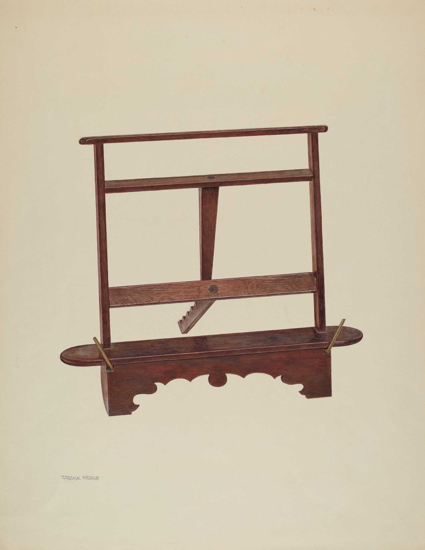 Book Rest - Mahogany by Frank M. Keane