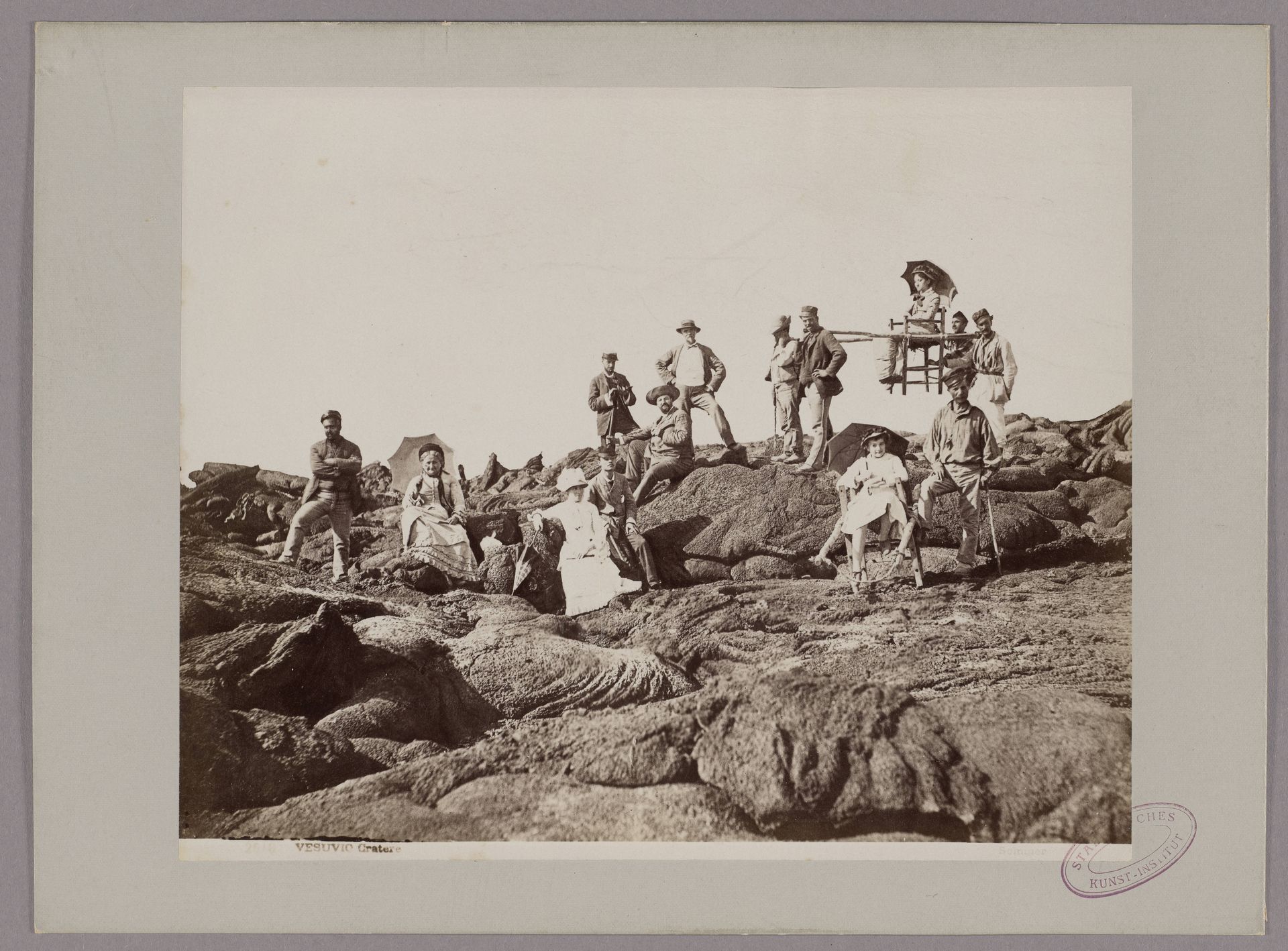 Naples_ At the Edge of the Crater of Mount Vesuvius by Giorgio Sommer