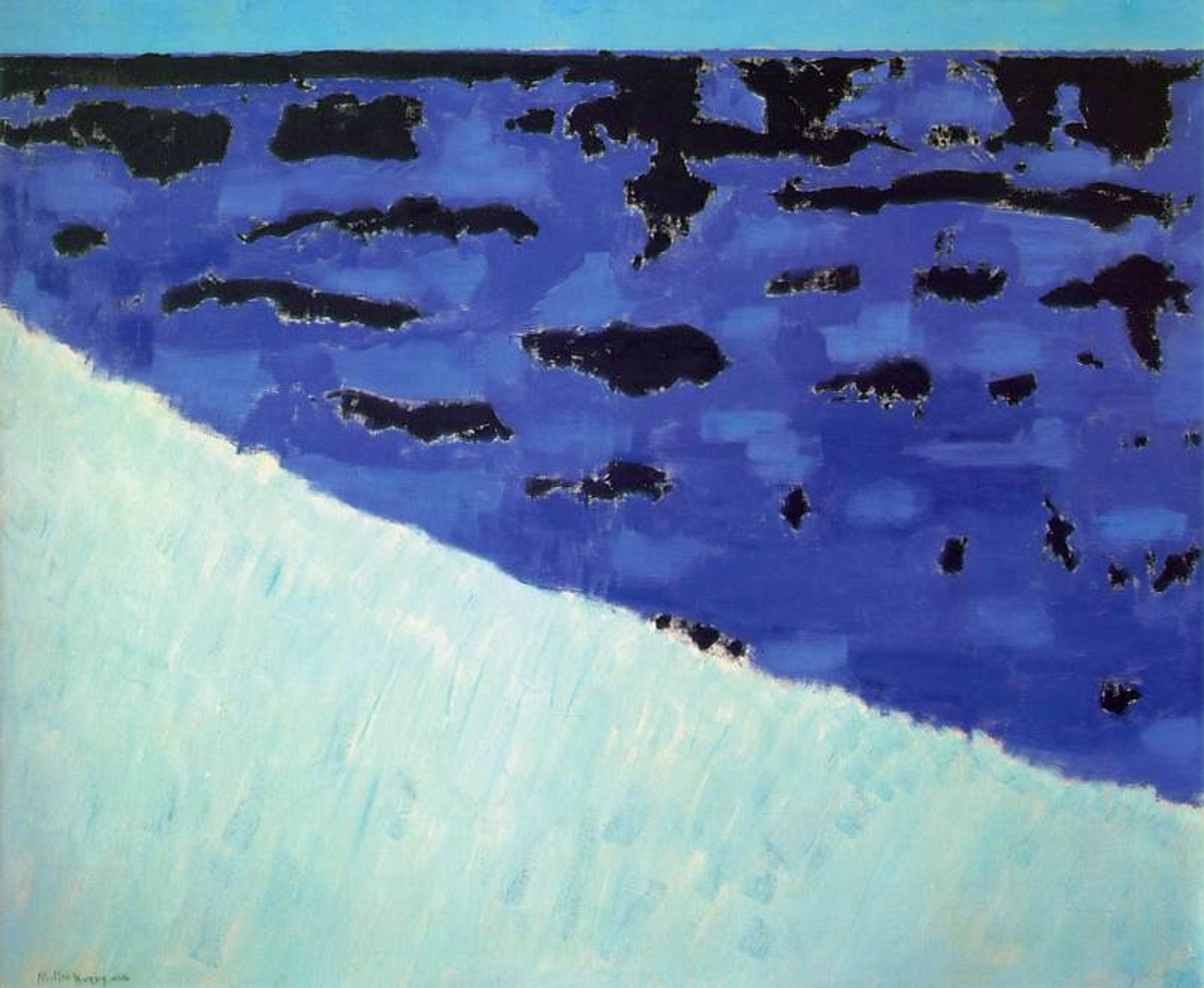 Sea Grasses and Blue Sea by Milton Avery