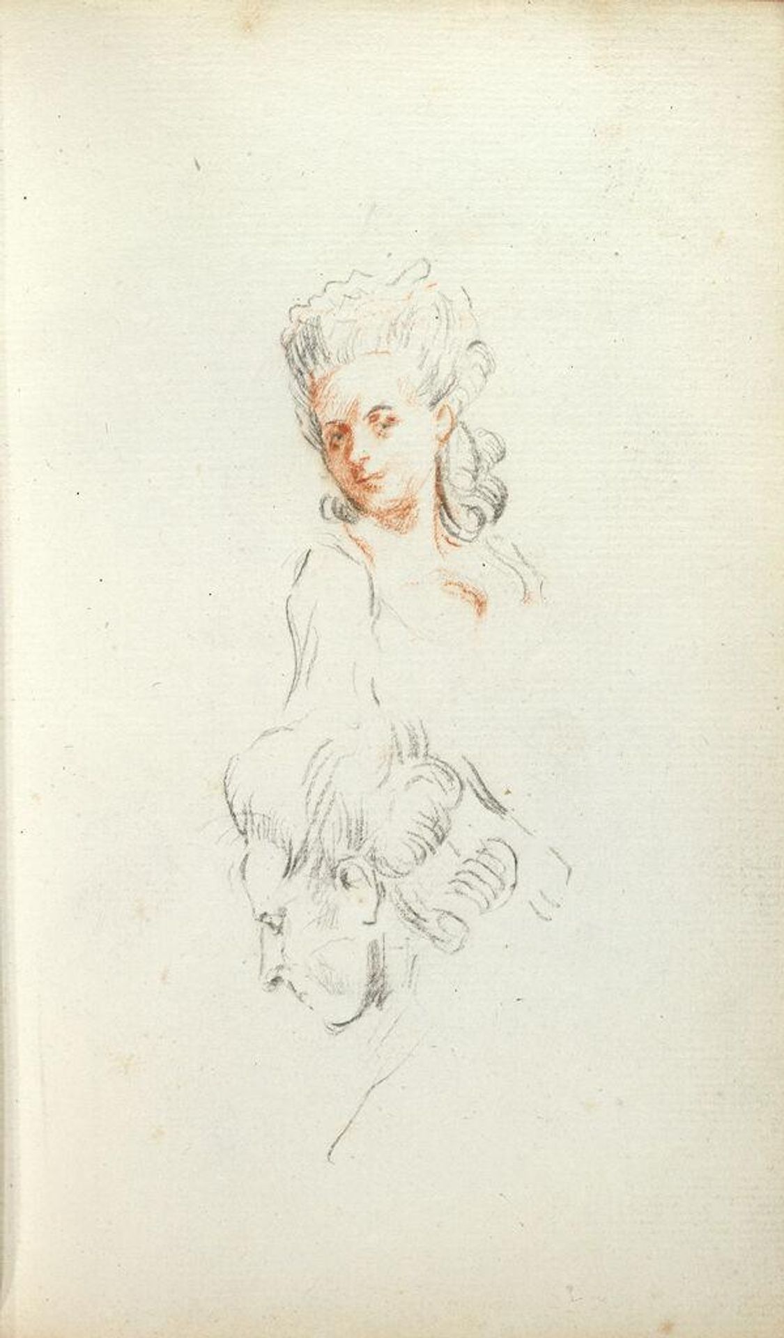 Sketchbook page by Gabriel Jacques de Saint-Aubin