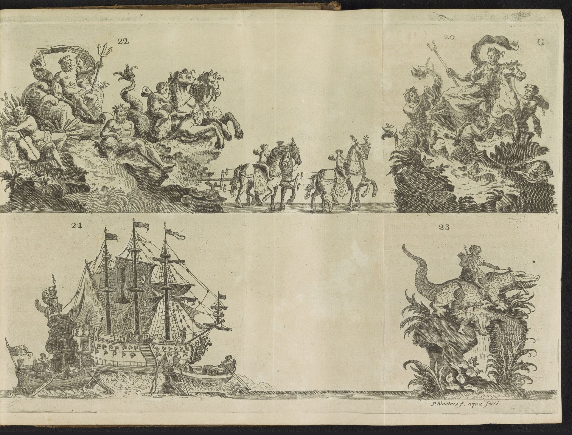 Blad G: elfde praalwagen, 1767 by Pieter Wauters