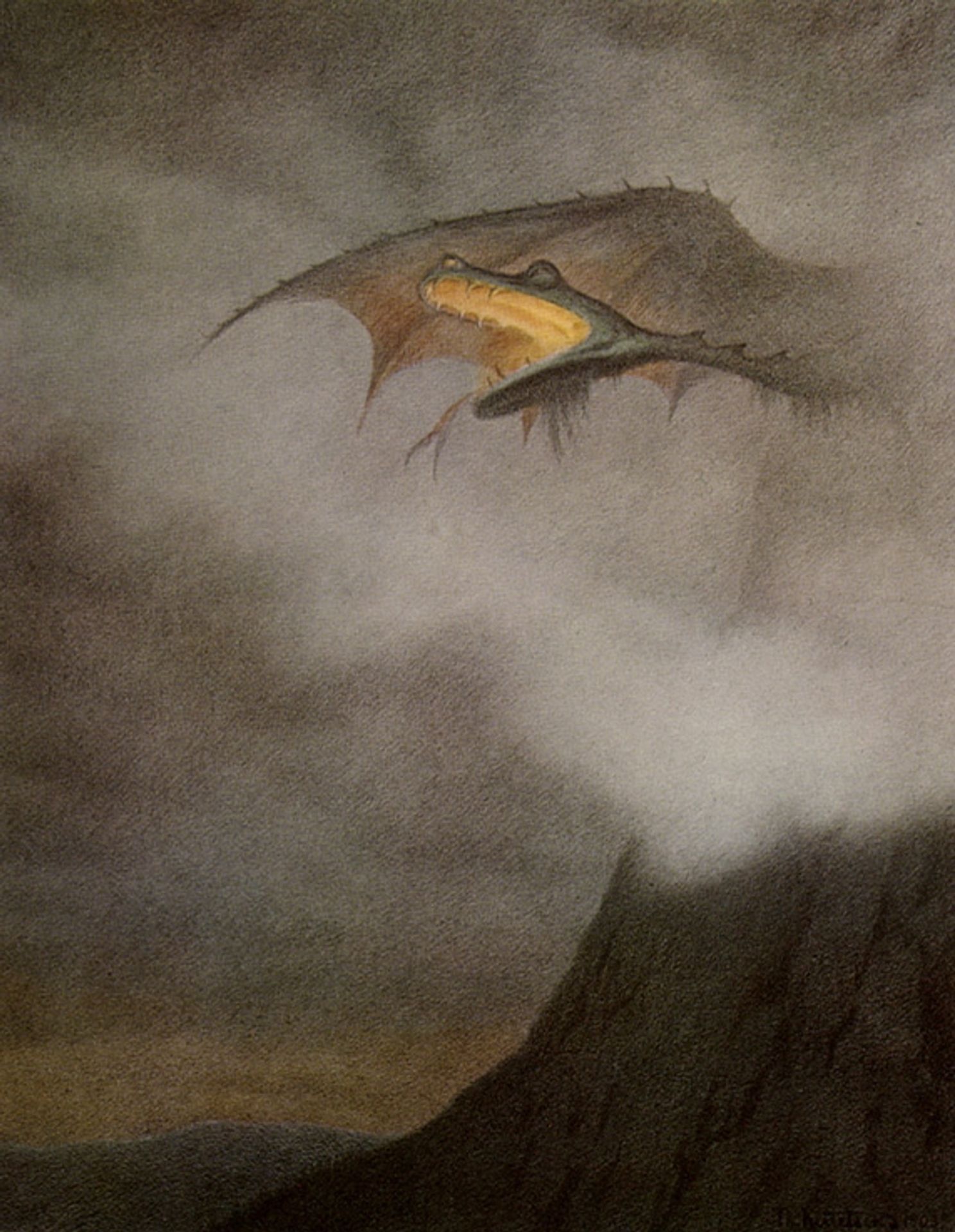 Dragon Awakens by Theodor Severin Kittelsen