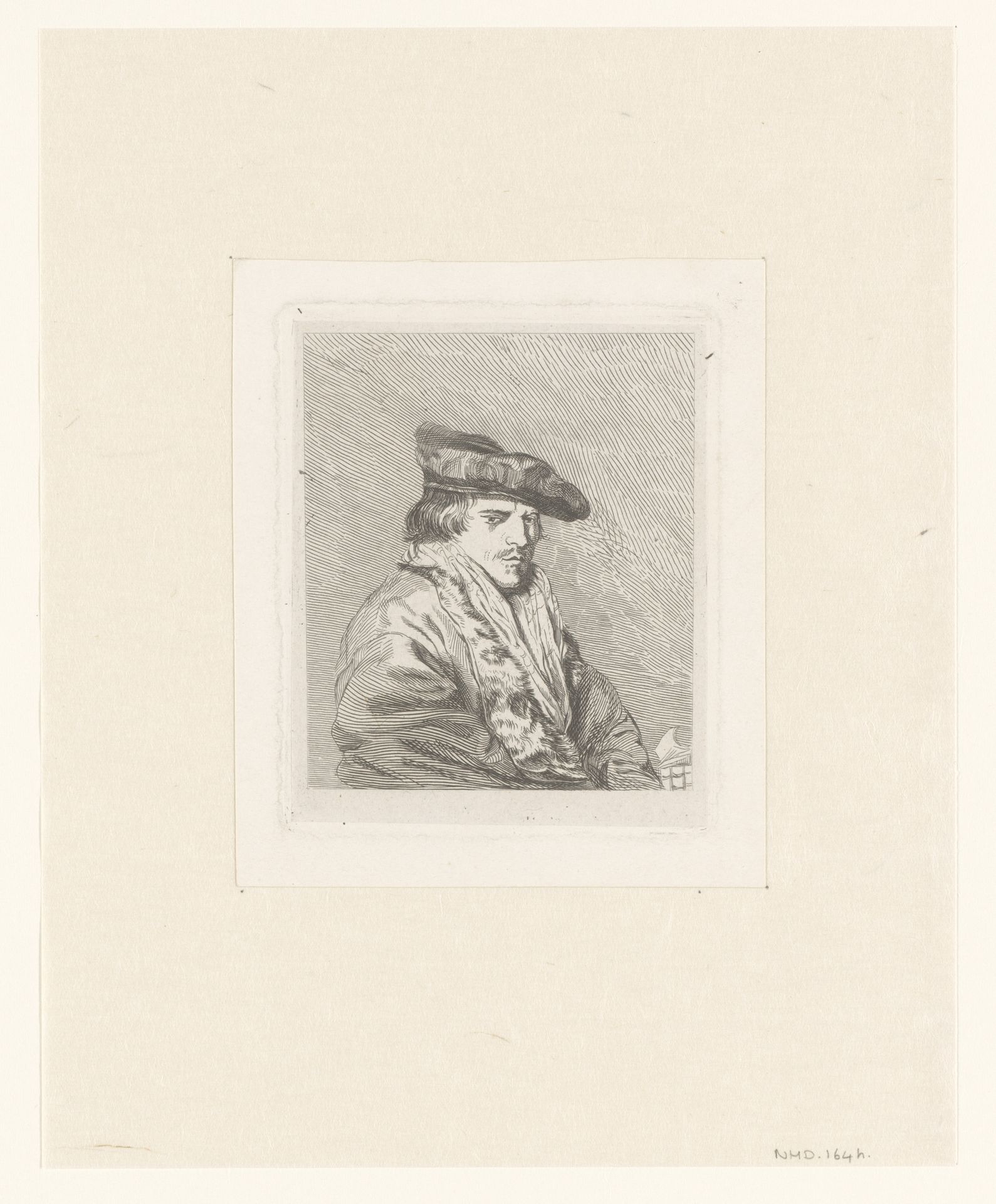 Young man in a velvet cap (Petrus Sylvius?) by Richard Girling