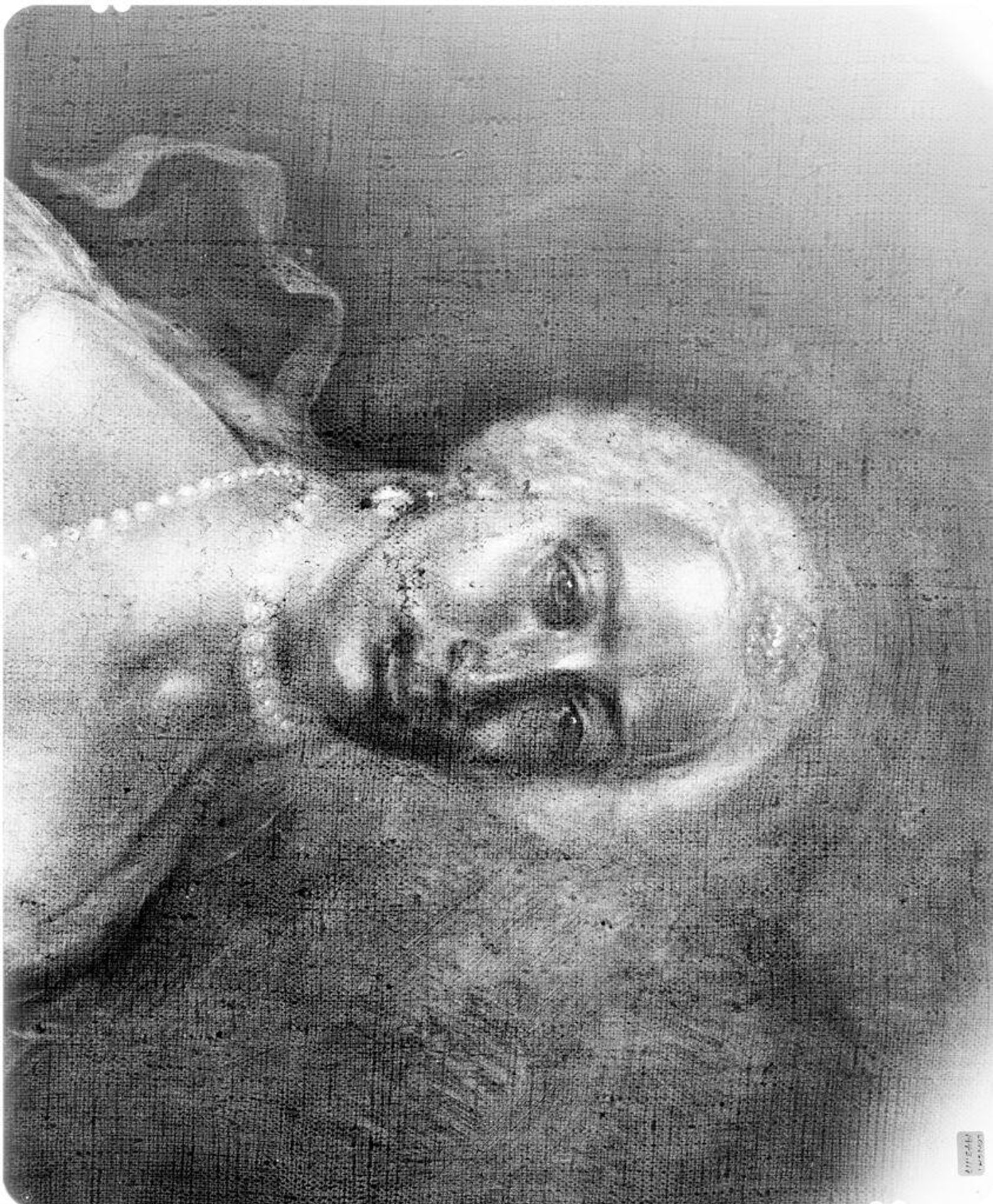 X-radiograph(s) of "Portrait of a Member of the Villa d'Este Family" by Artist of original: Pietro Longhi