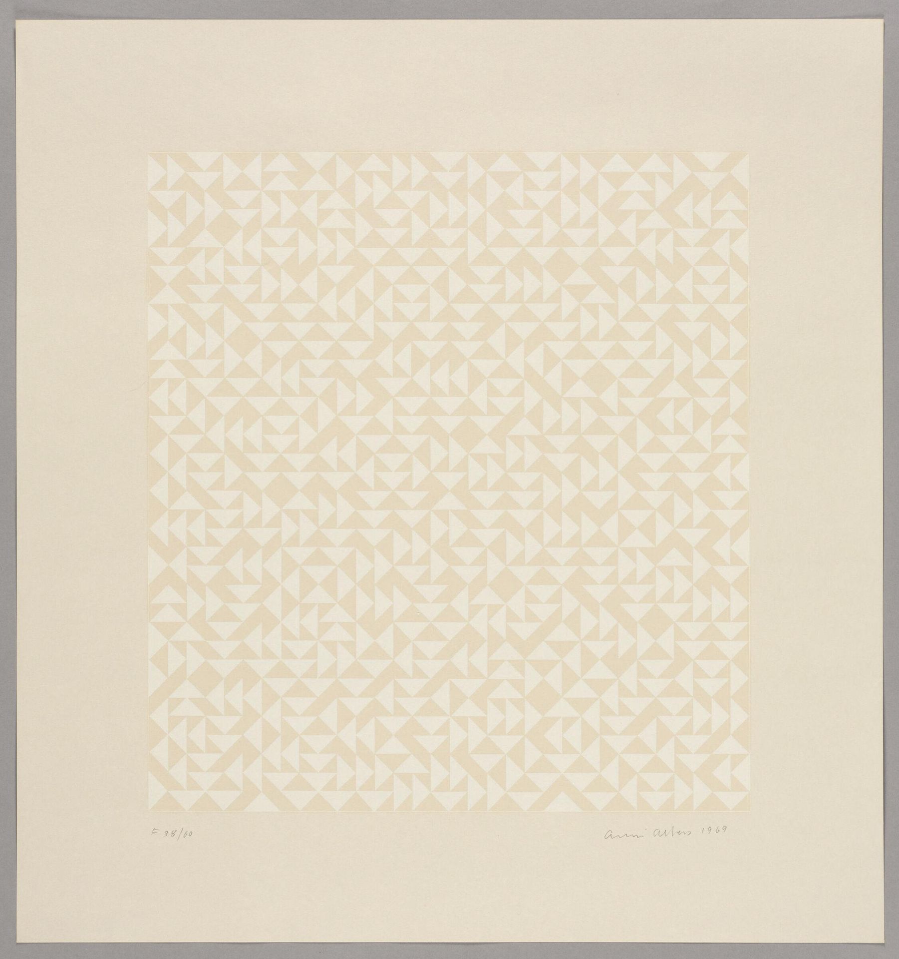 Triadic F by Anni Albers