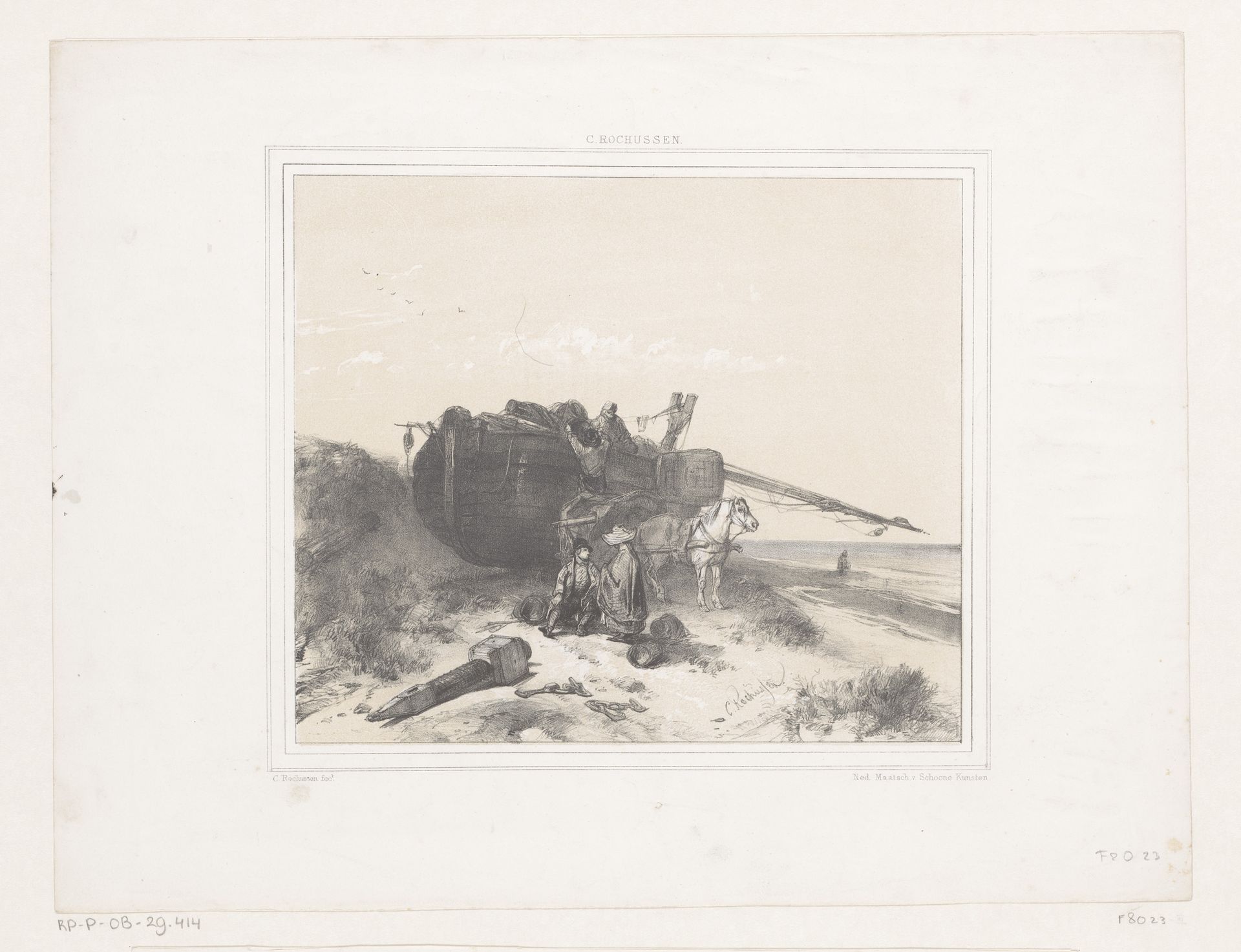 Boot op het strand by Charles Rochussen