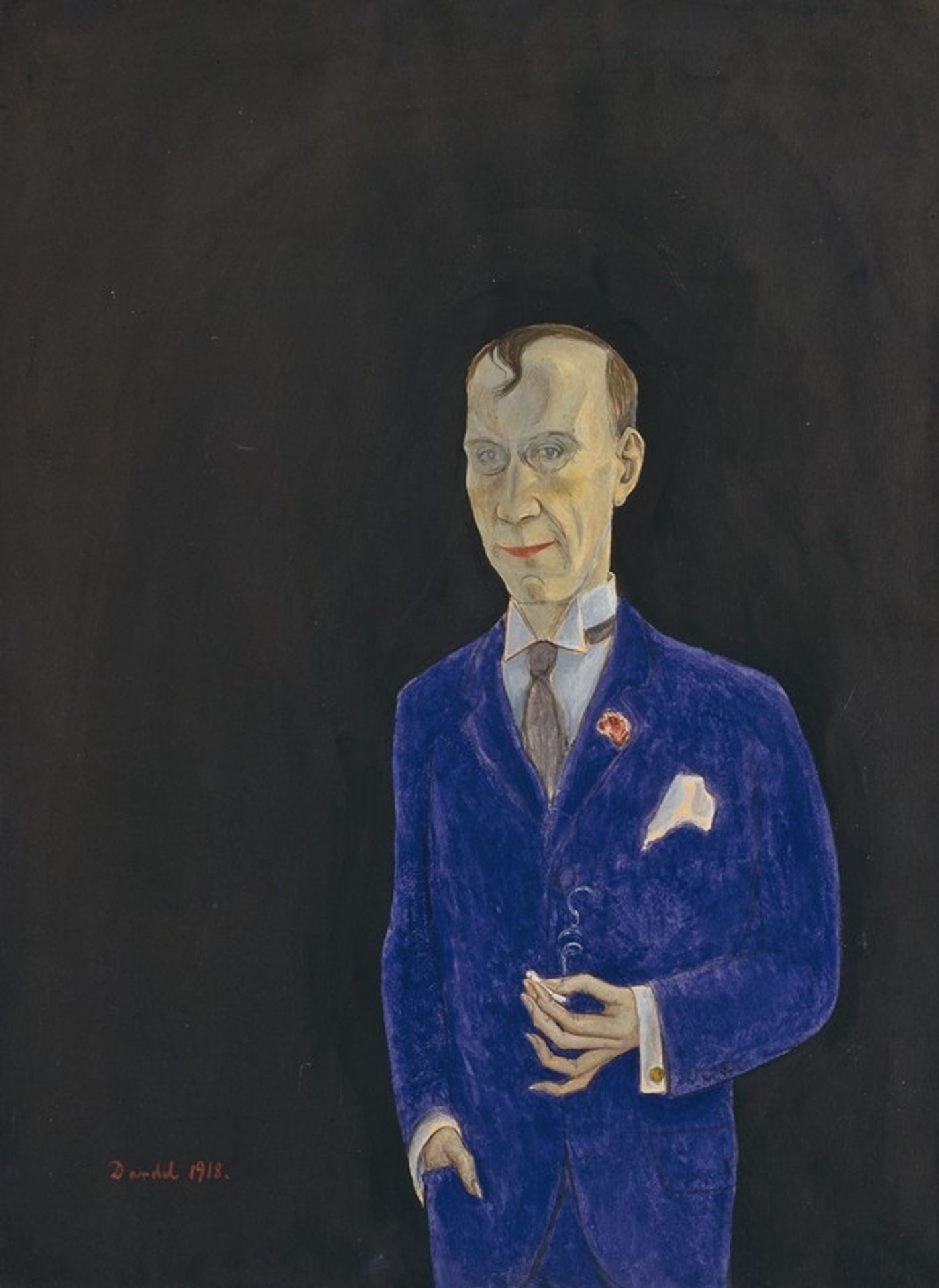 David Sprengel, 1880-1941, skribent, kritiker by Nils Dardel