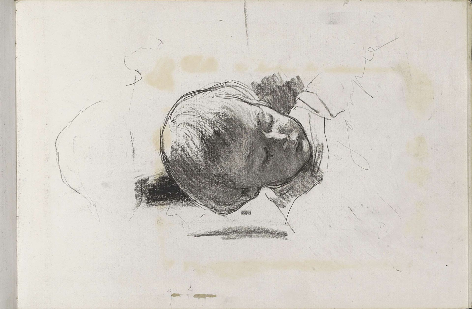 Portret van Johannes René (Jampie) van Vloten als kind by Willem Witsen