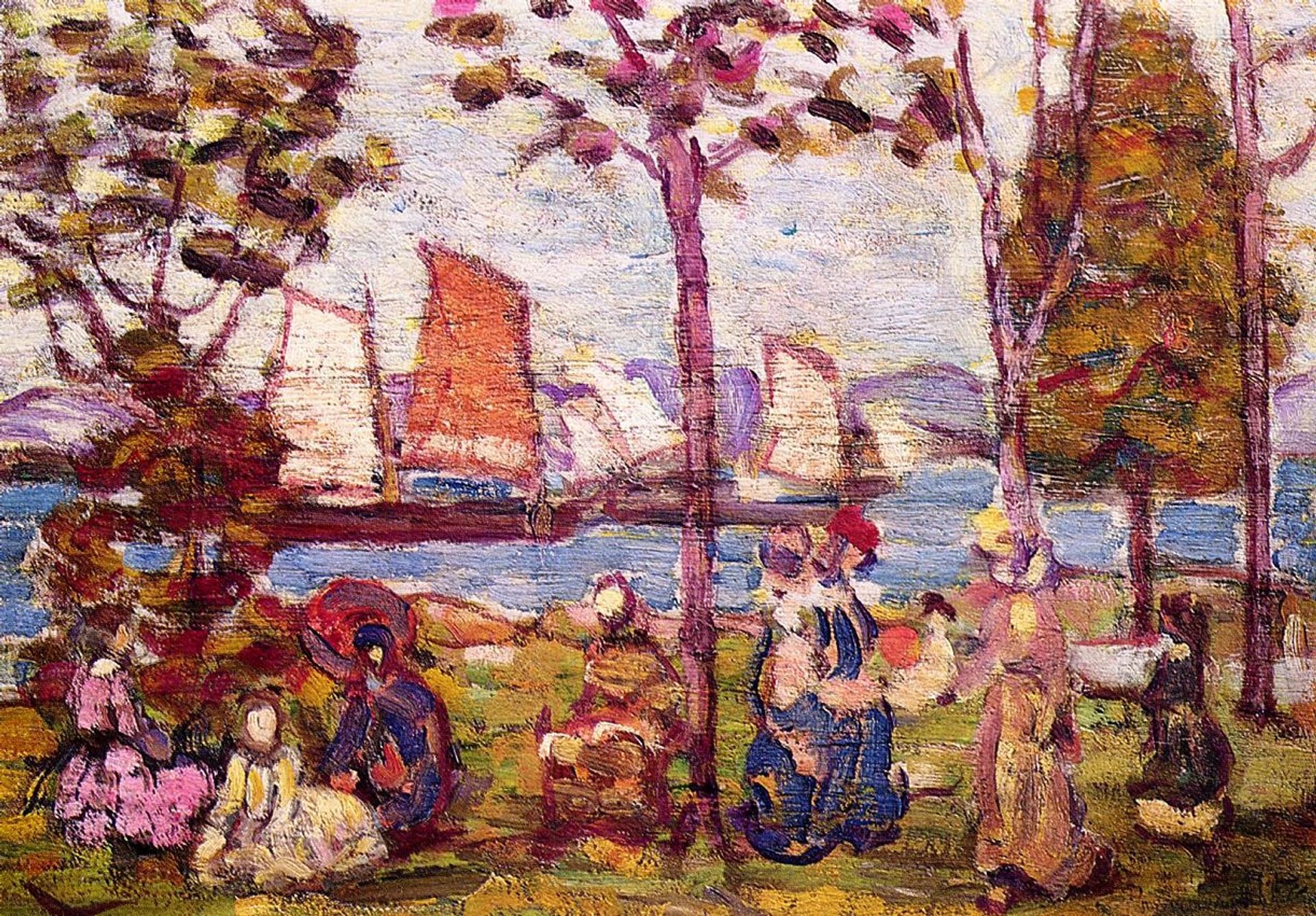 In the Park by Maurice Prendergast