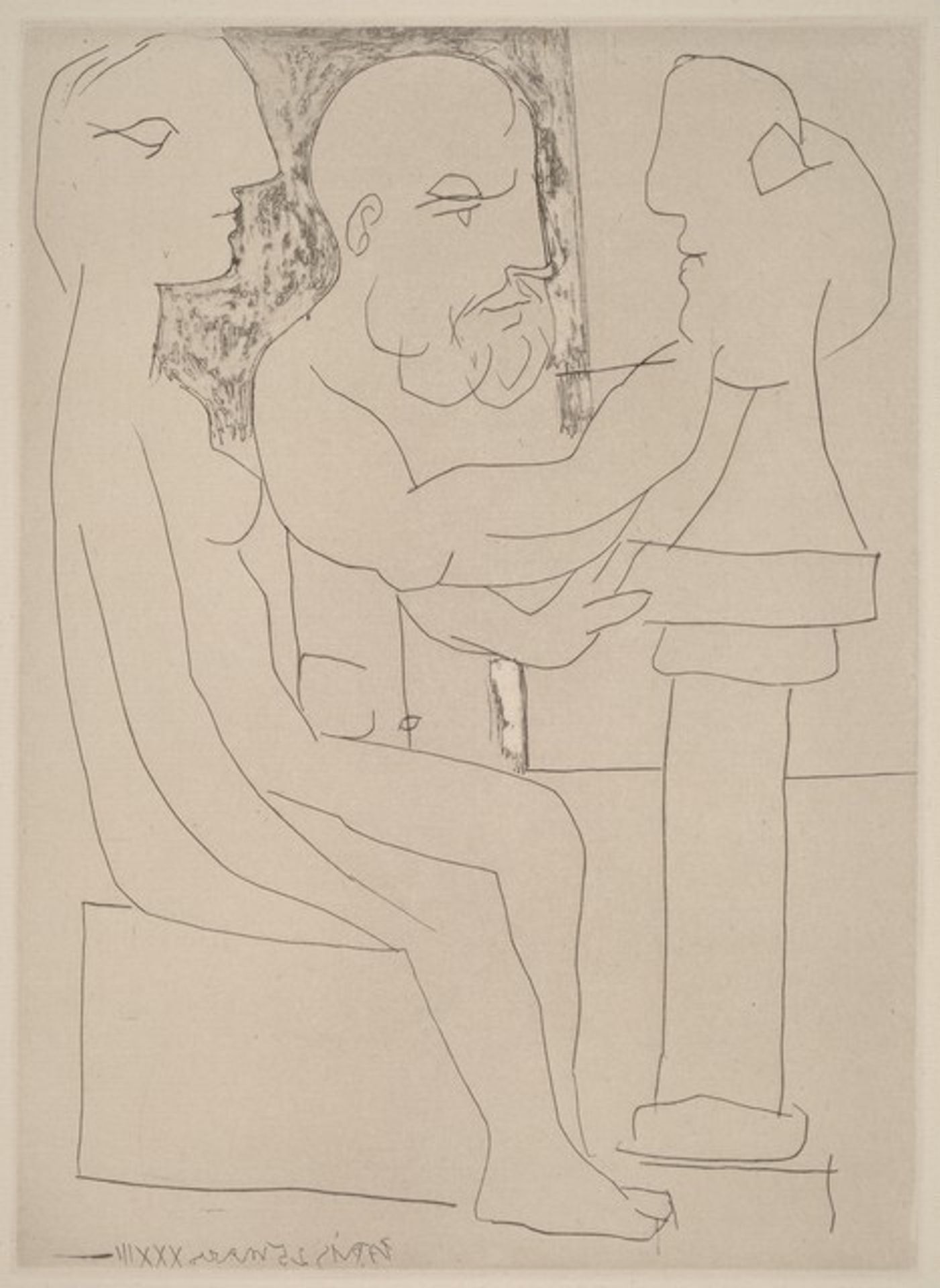 Old Sculptor at Work (Vieux sculpteur au travail I) by Pablo Picasso