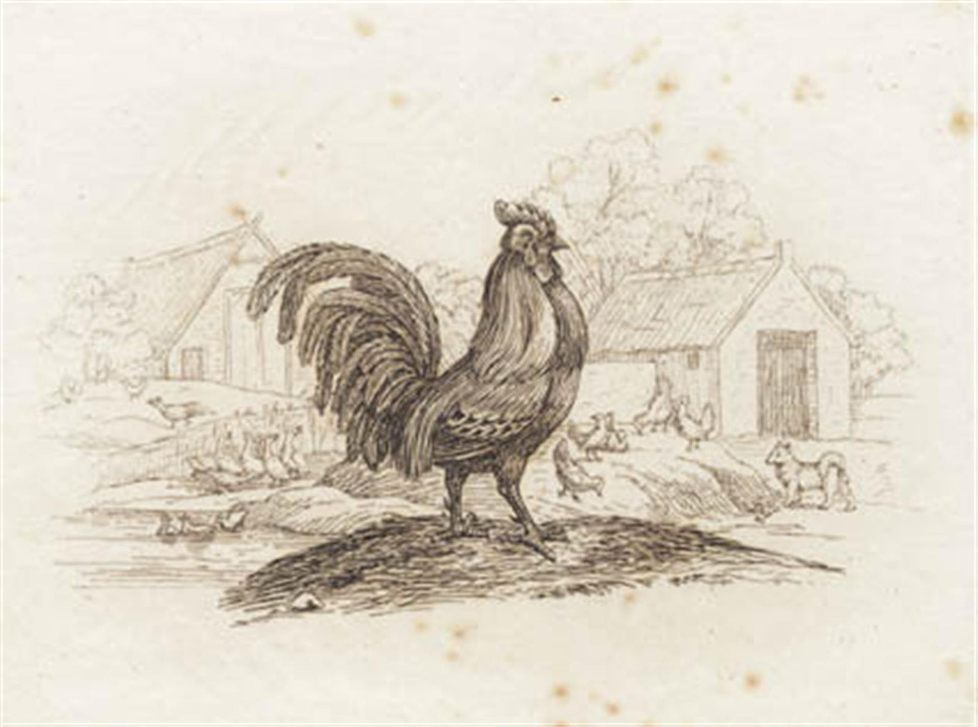 Illustration til "Halvhundrede Fabler for Børn" af Hey by Martinus Rørbye
