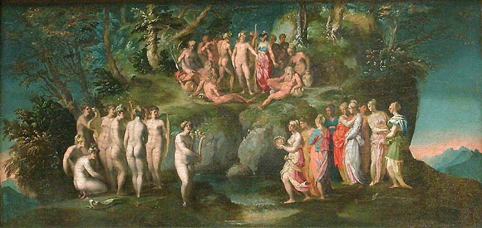 The Challenge of the Pierides by Rosso Fiorentino