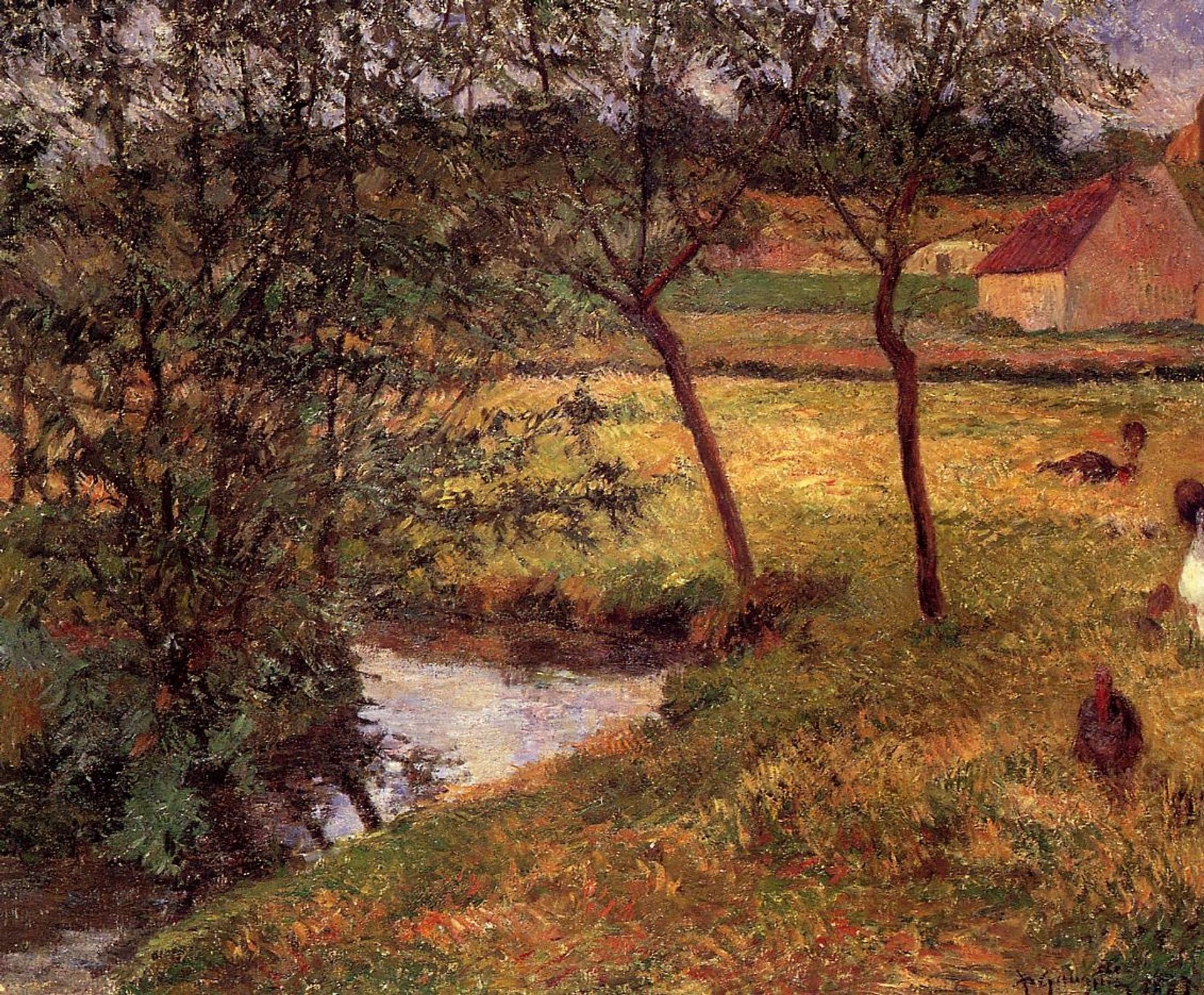 Stream in Osny by Paul Gauguin