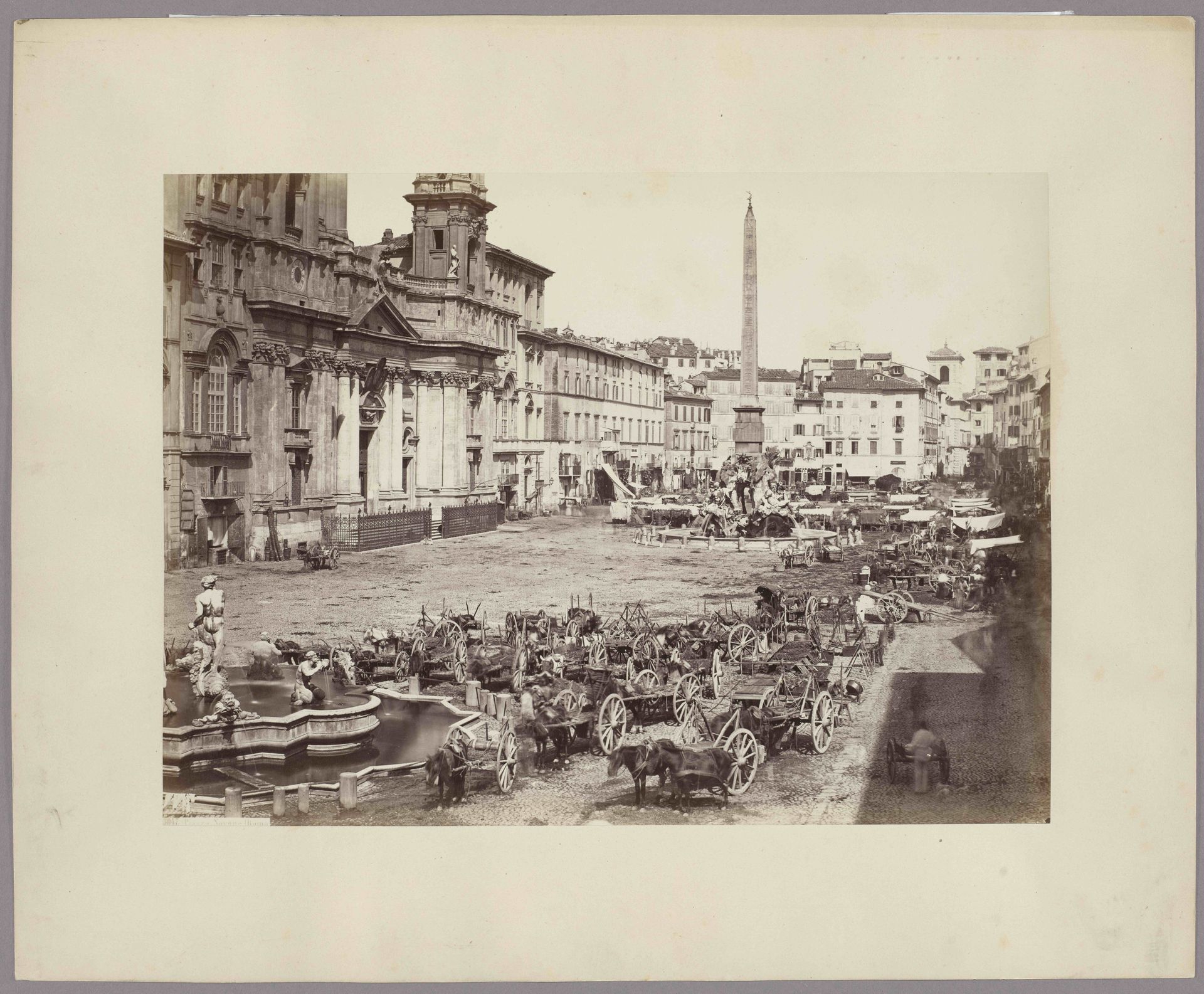 Rome_ The Market on Piazza Navona by Giorgio Sommer