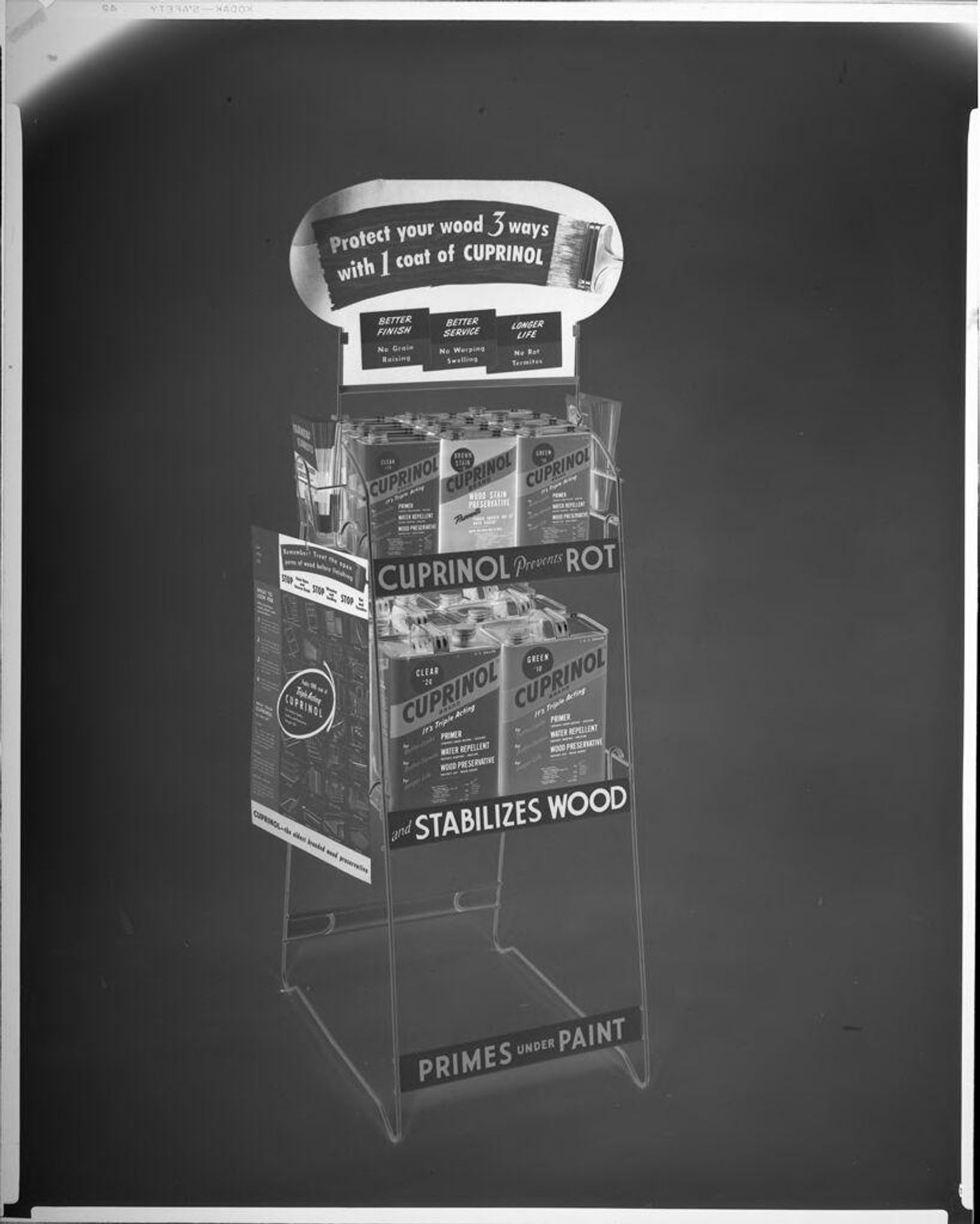 Untitled (display for wood primer) by Durette Studio