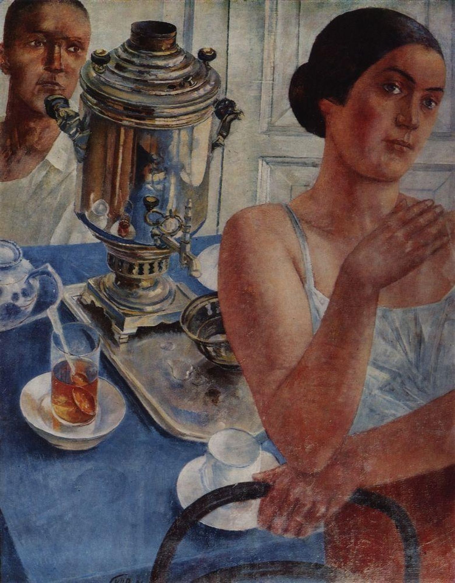 The samovar by Kuzma Petrov-Vodkin
