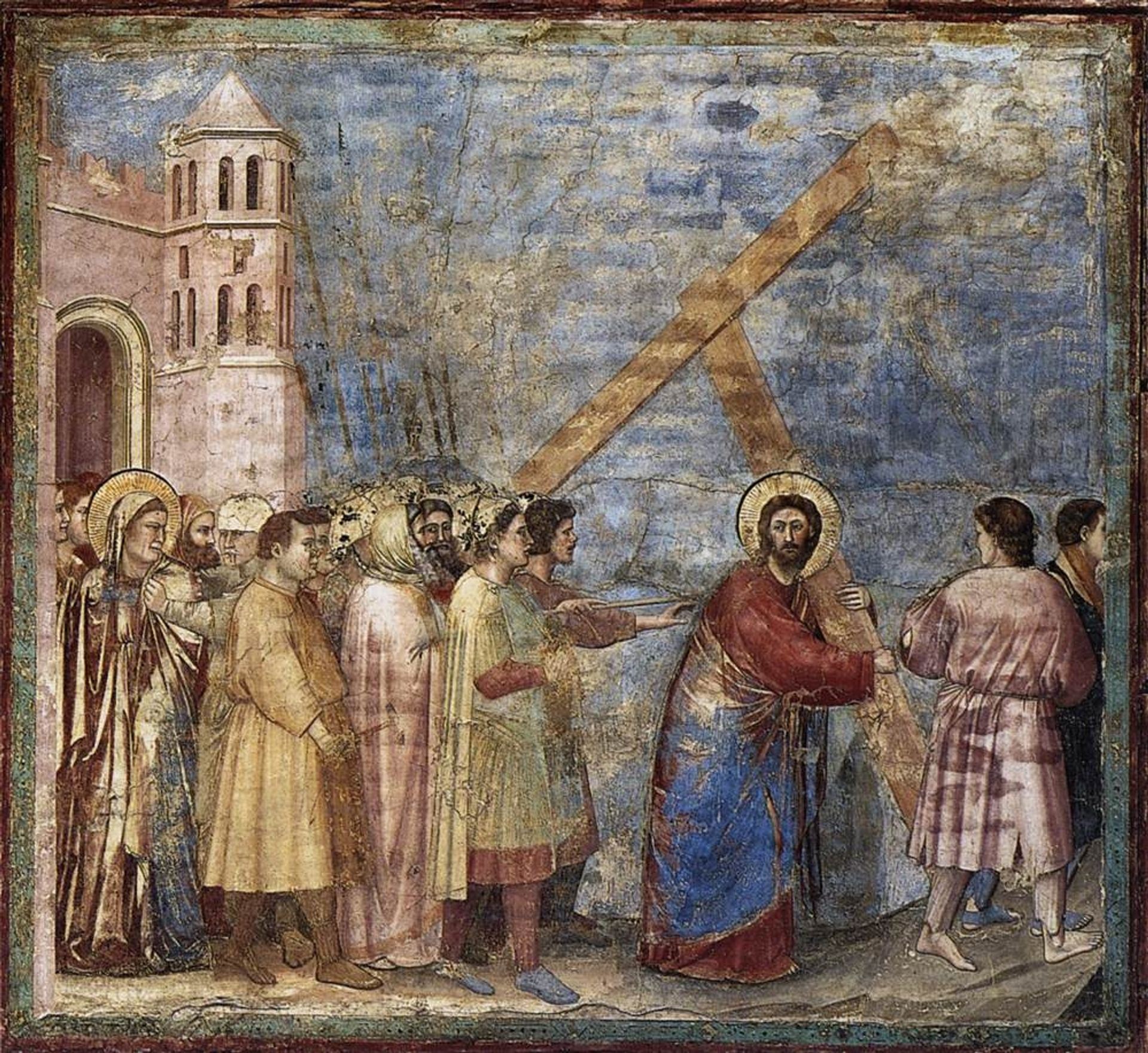 The Road to Calvary by Giotto