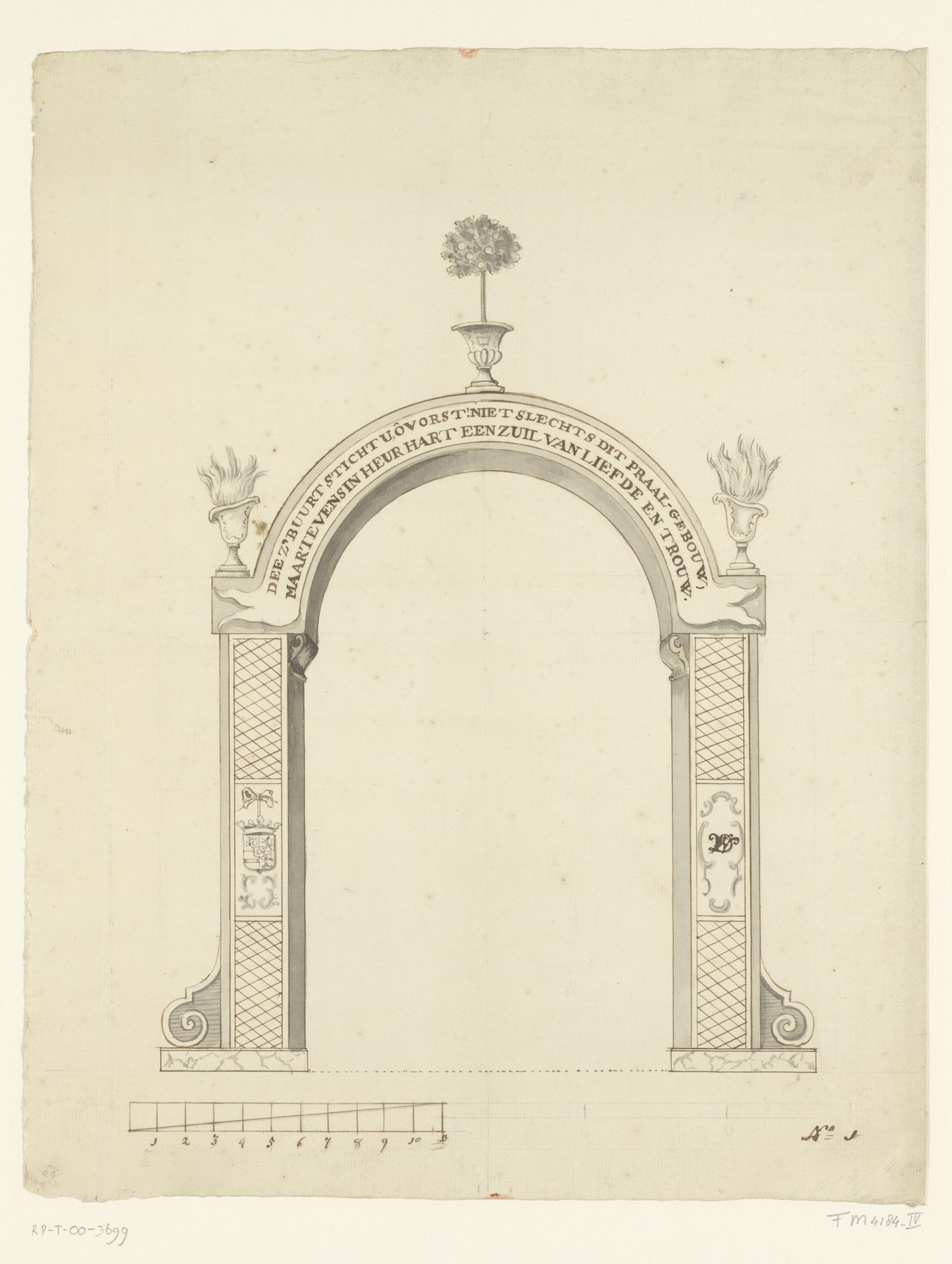 Erepoort te Vlissingen, 1766 by Anonymous